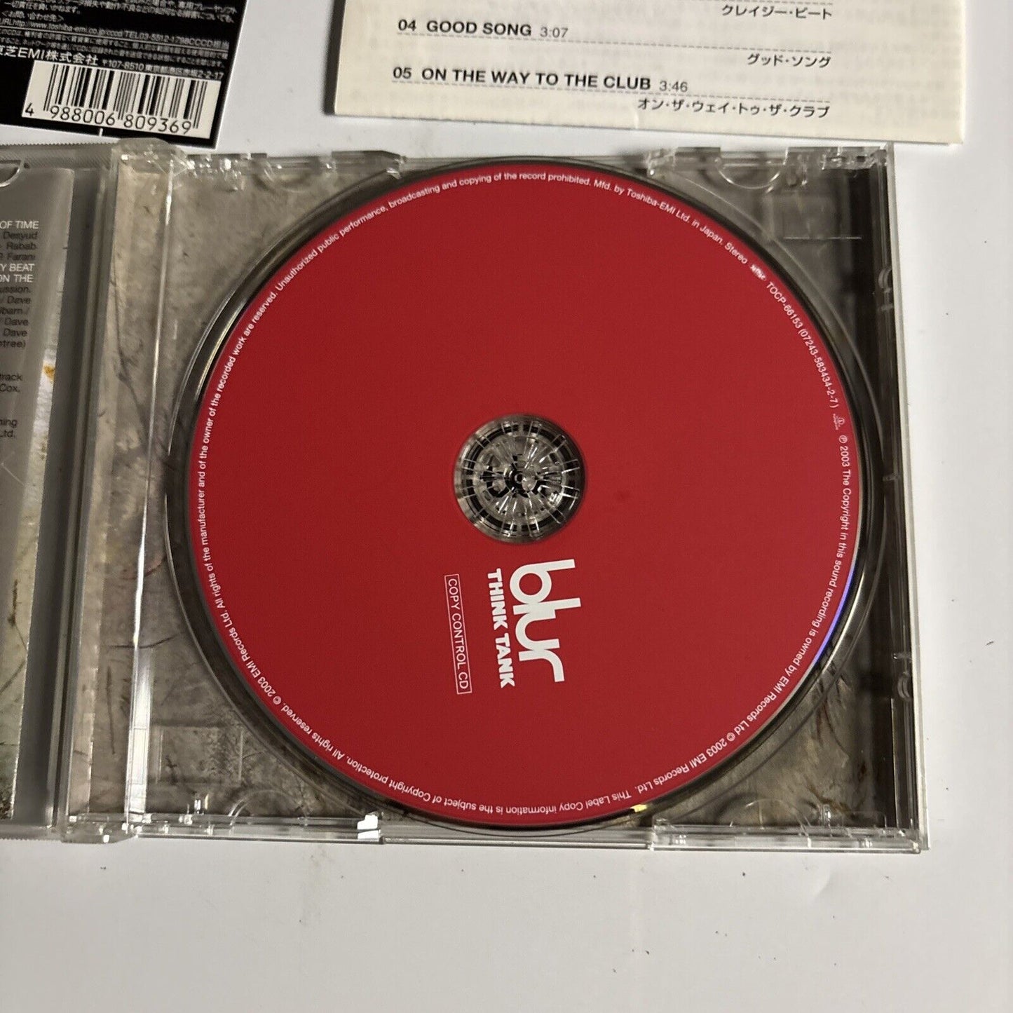 Blur – Think Tank (CD, 2003) tocp-66153 Japan obi