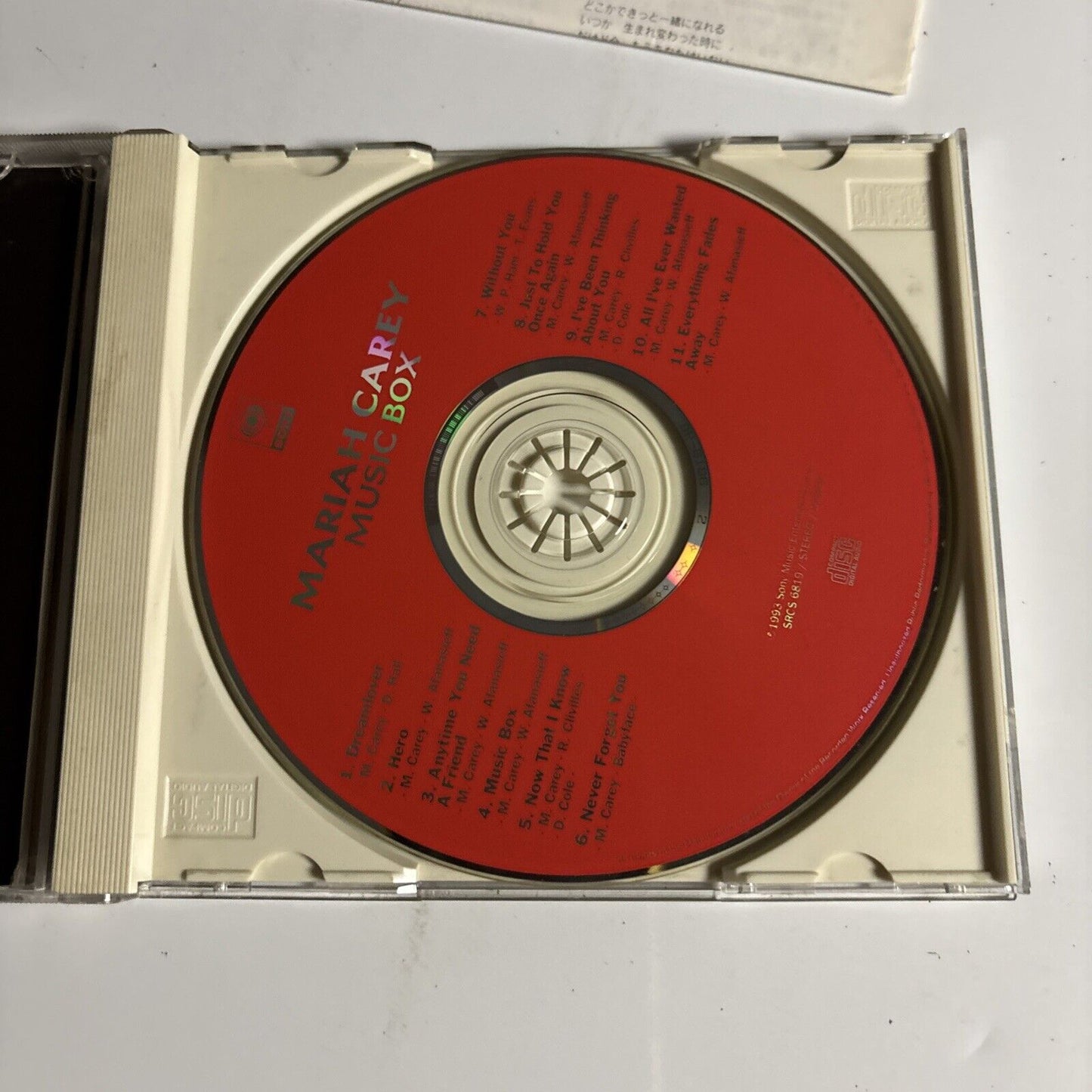 Mariah Carey – Music Box (CD, 1993) srcs-6819 Japan