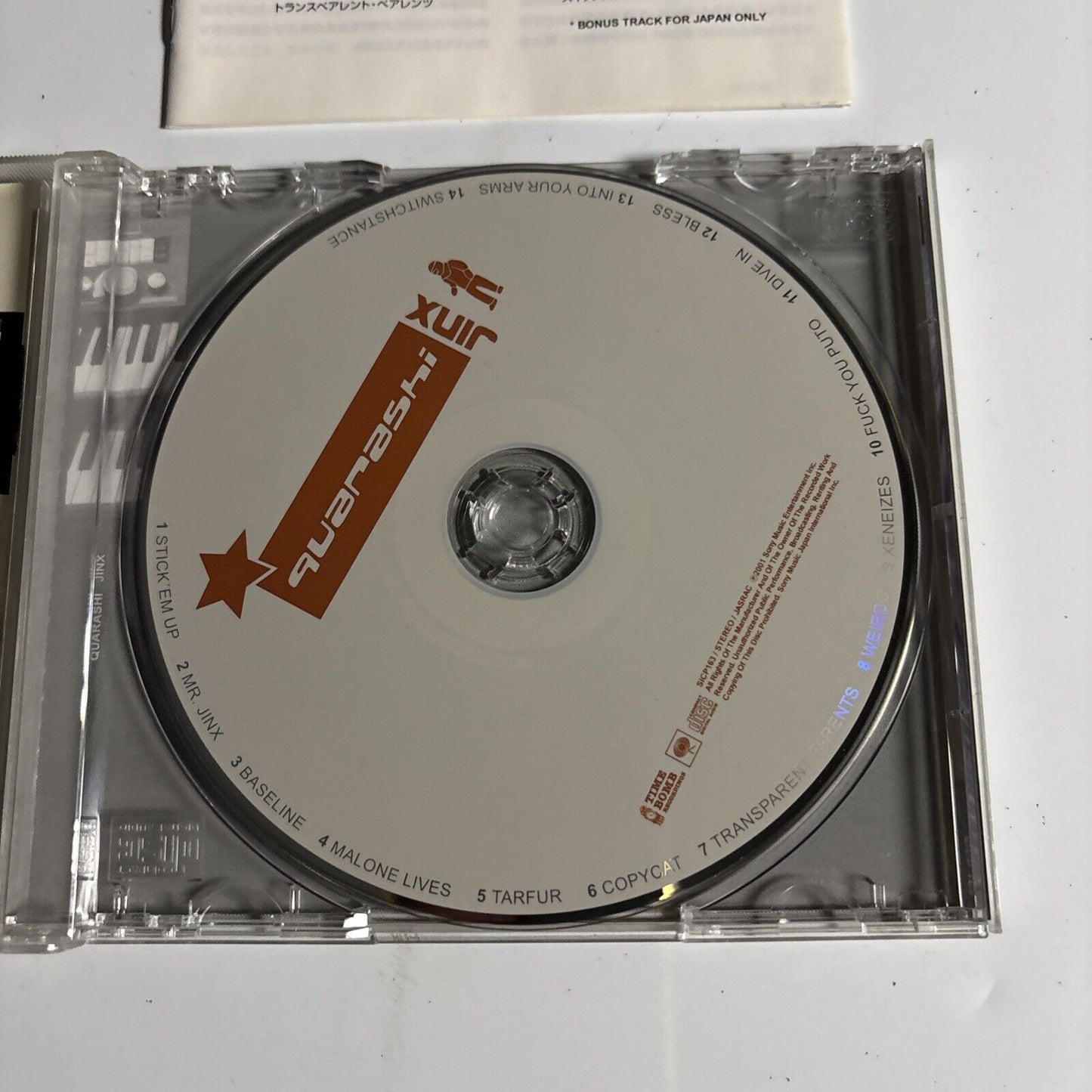 Quarashi – Jinx (CD, 2002) sicp-163 Japan Bonus Track