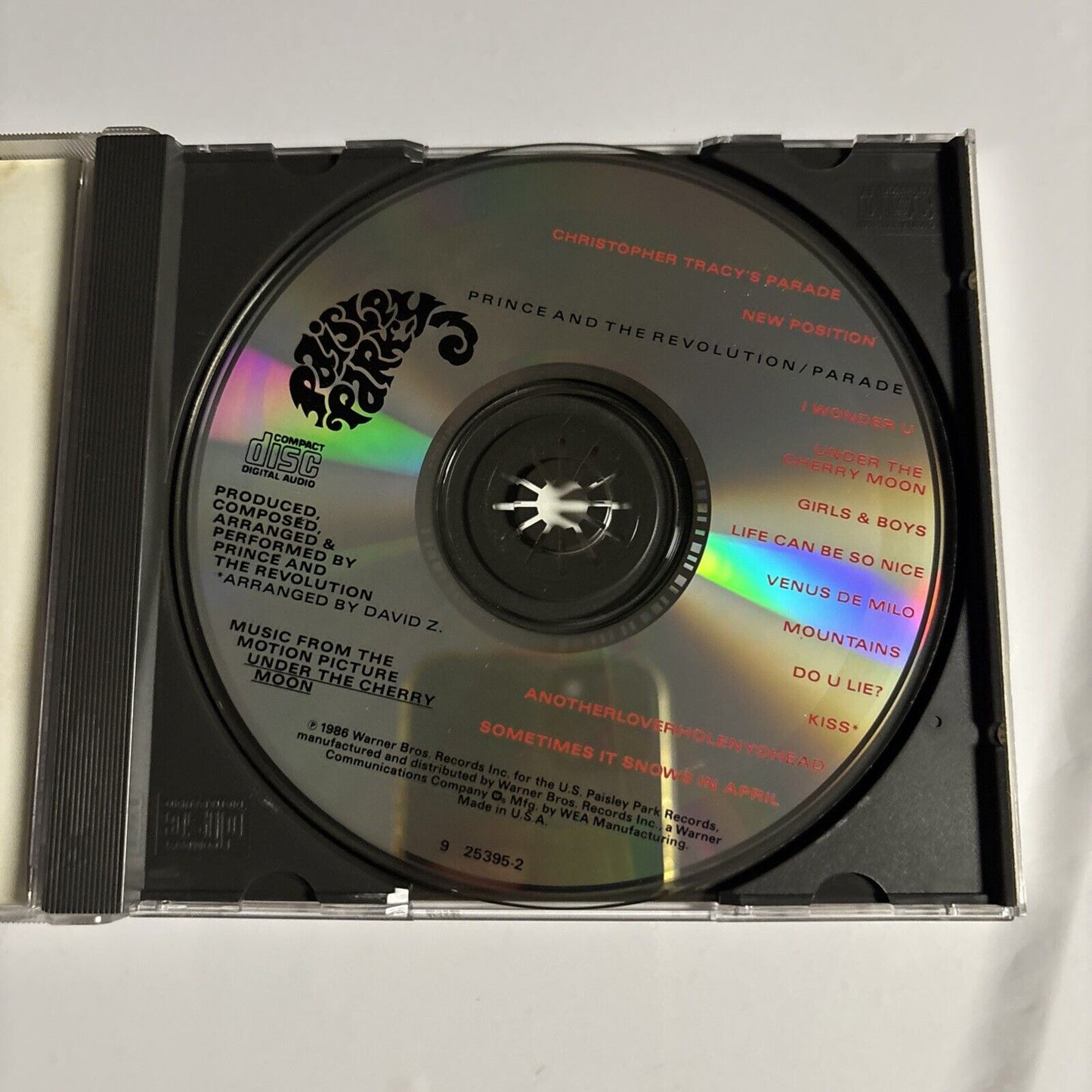 Prince & The Revolution – Parade (Music From The Film Under The Cherry Moon) CD