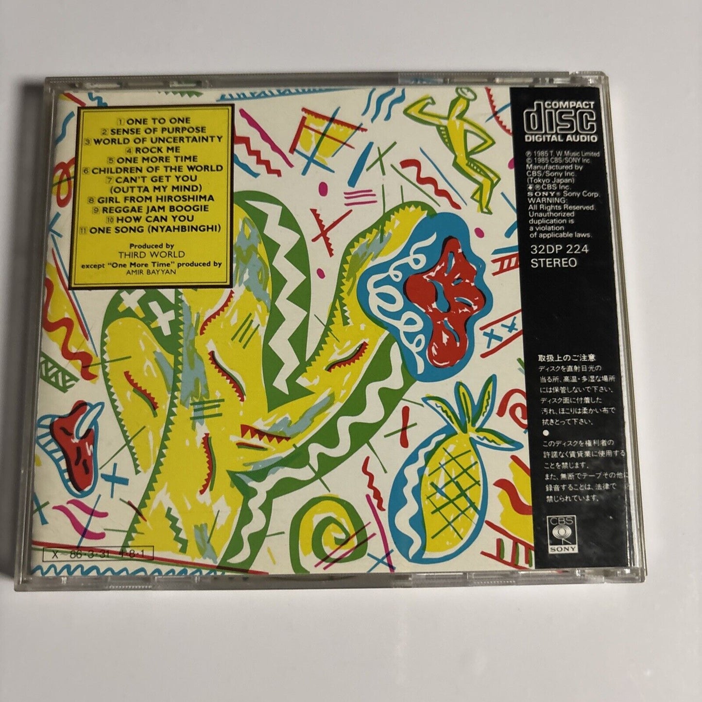 Third World – Sense Of Purpose (CD, 1985) 32dp-224 Japan