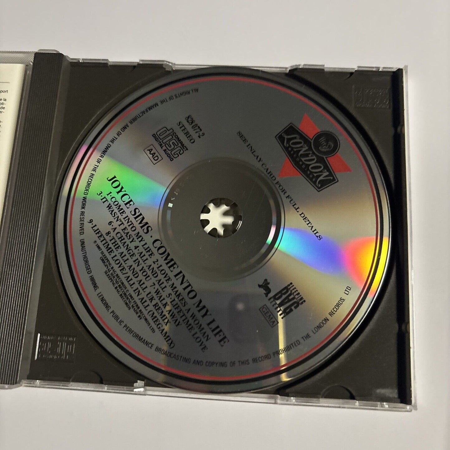 Joyce Sims – Come Into My Life (CD, 1988)