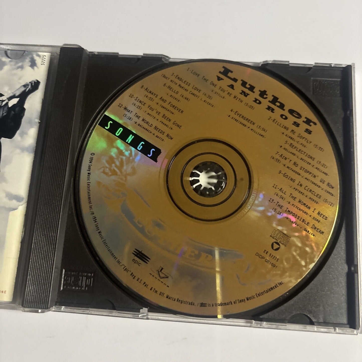 Luther Vandross – Songs (CD, 1994) EK 57775