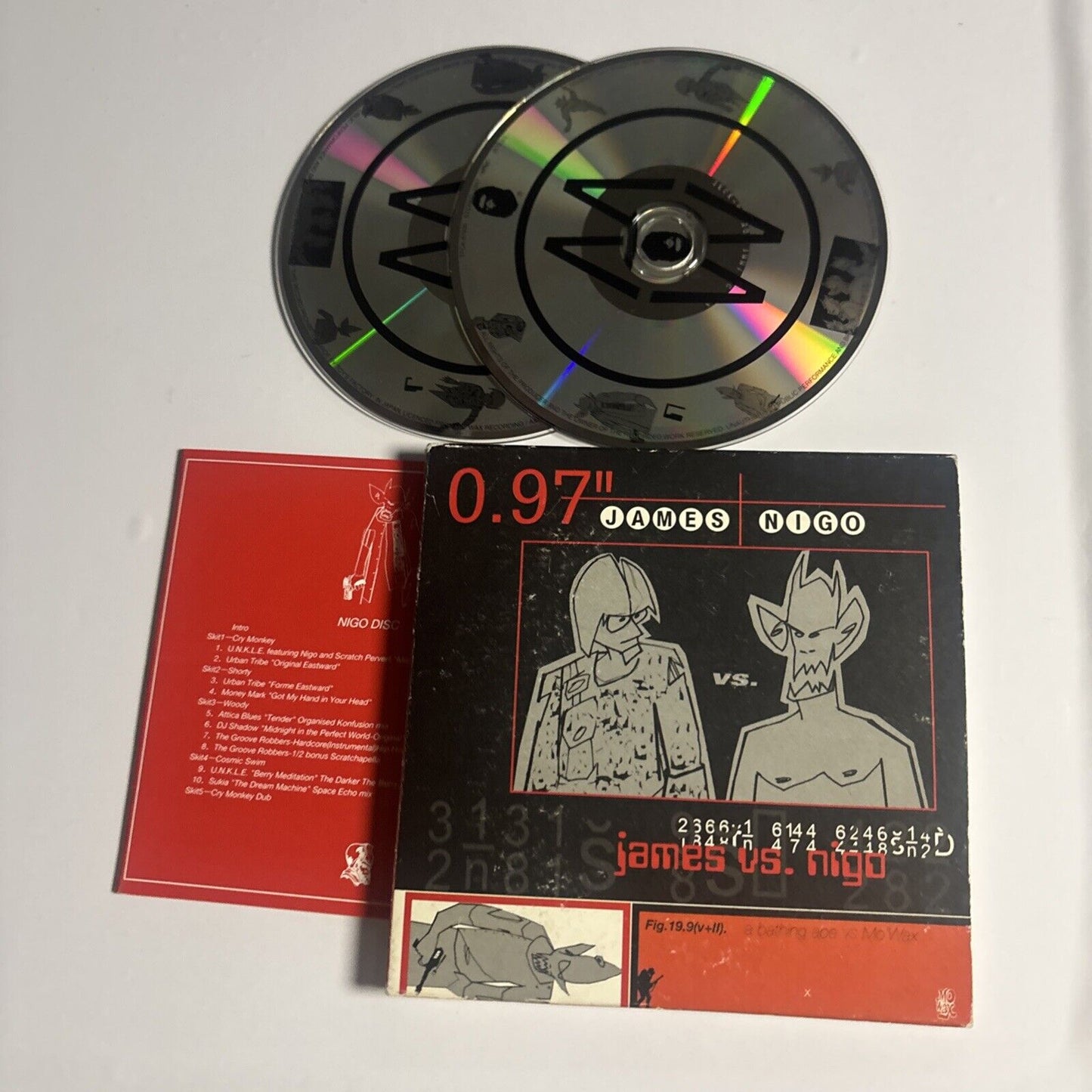 James vs. Nigo – A Bathing Ape Vs Mo'Wax (CD, 1997, 2-Disc) TFCK-87929~30 Japan