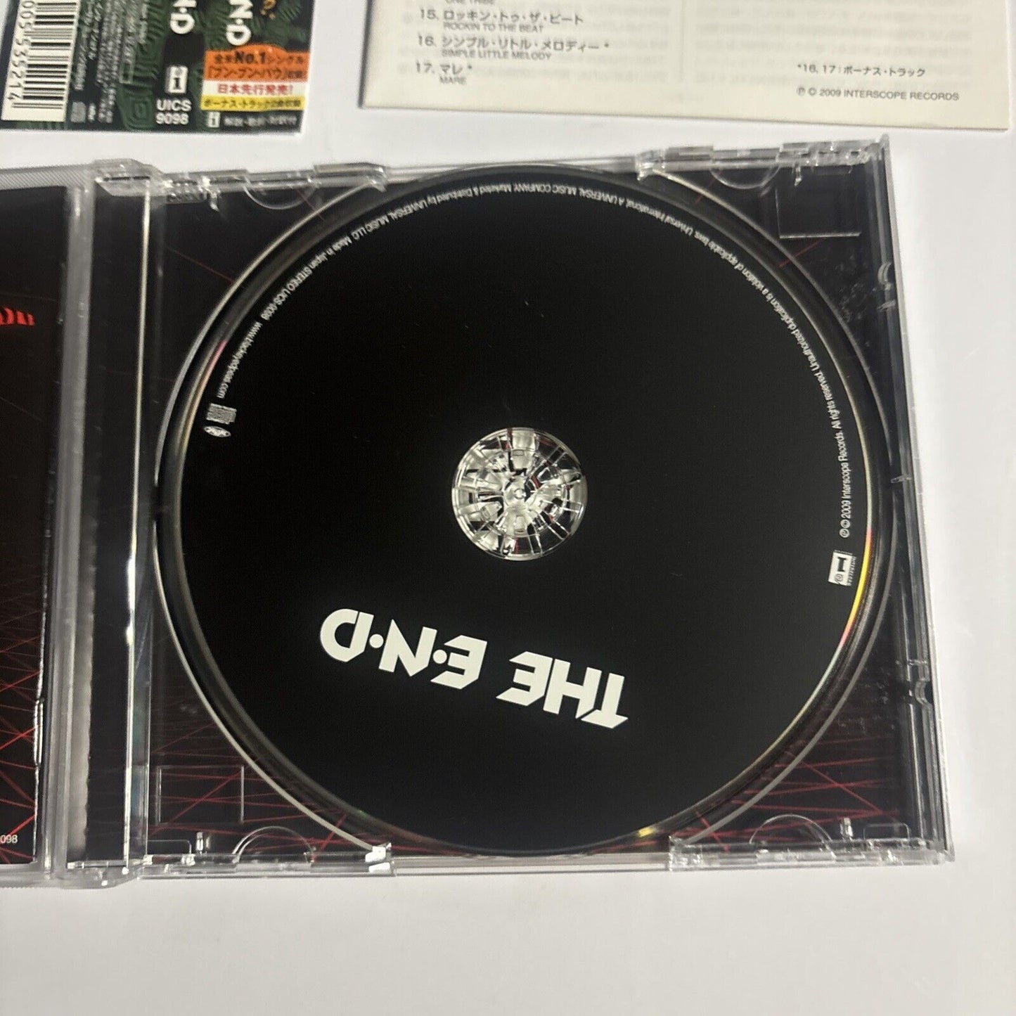 Black Eyed Peas – The E.N.D (CD, 2009) uics-9098 Bonus Japan Track, obi