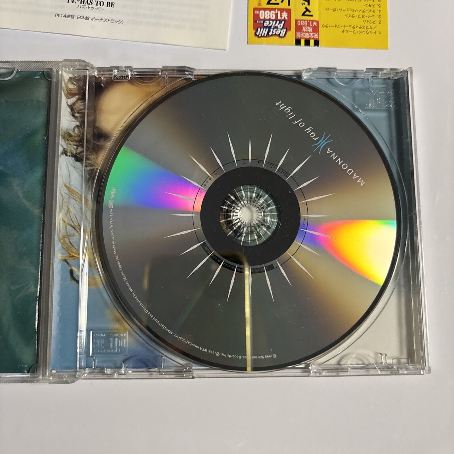 Madonna – Ray Of Light (CD 1998) wpcr-2279 Bonus Japan Track obi Limited Edition