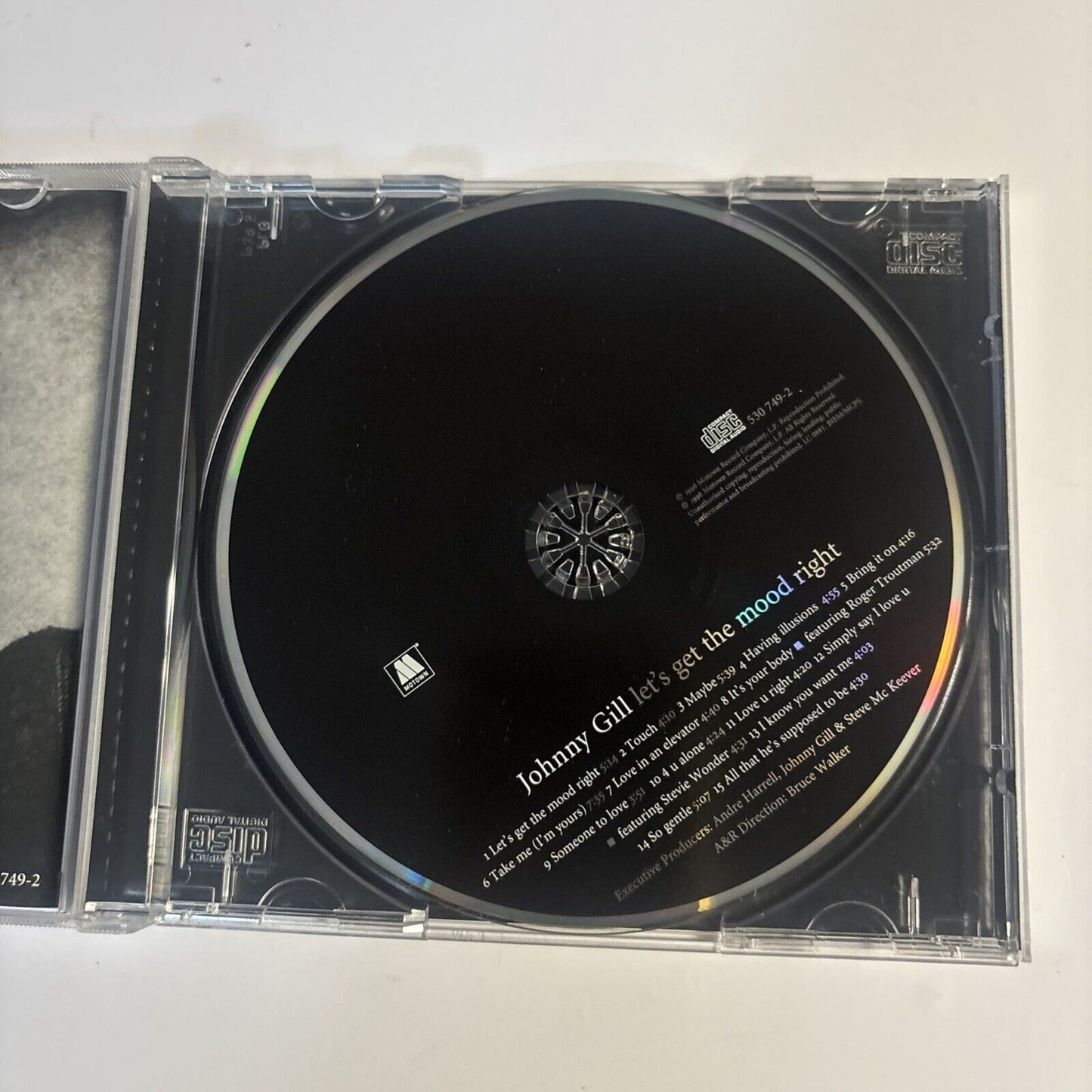 Johnny Gill – Let's Get The Mood Right (CD, 1996) 530 749-2