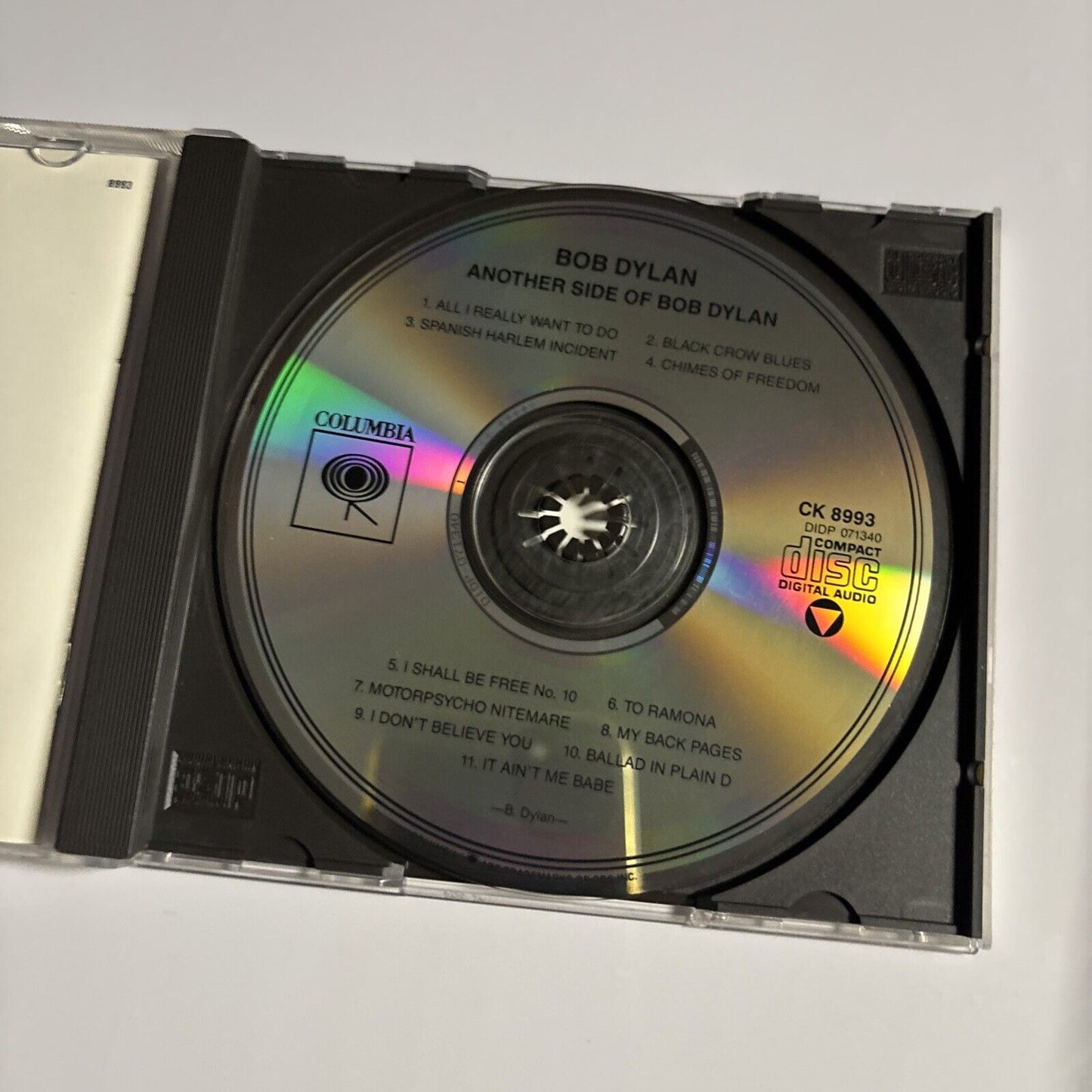 Bob Dylan – Another Side Of Bob Dylan (CD, 1964) CK 8993