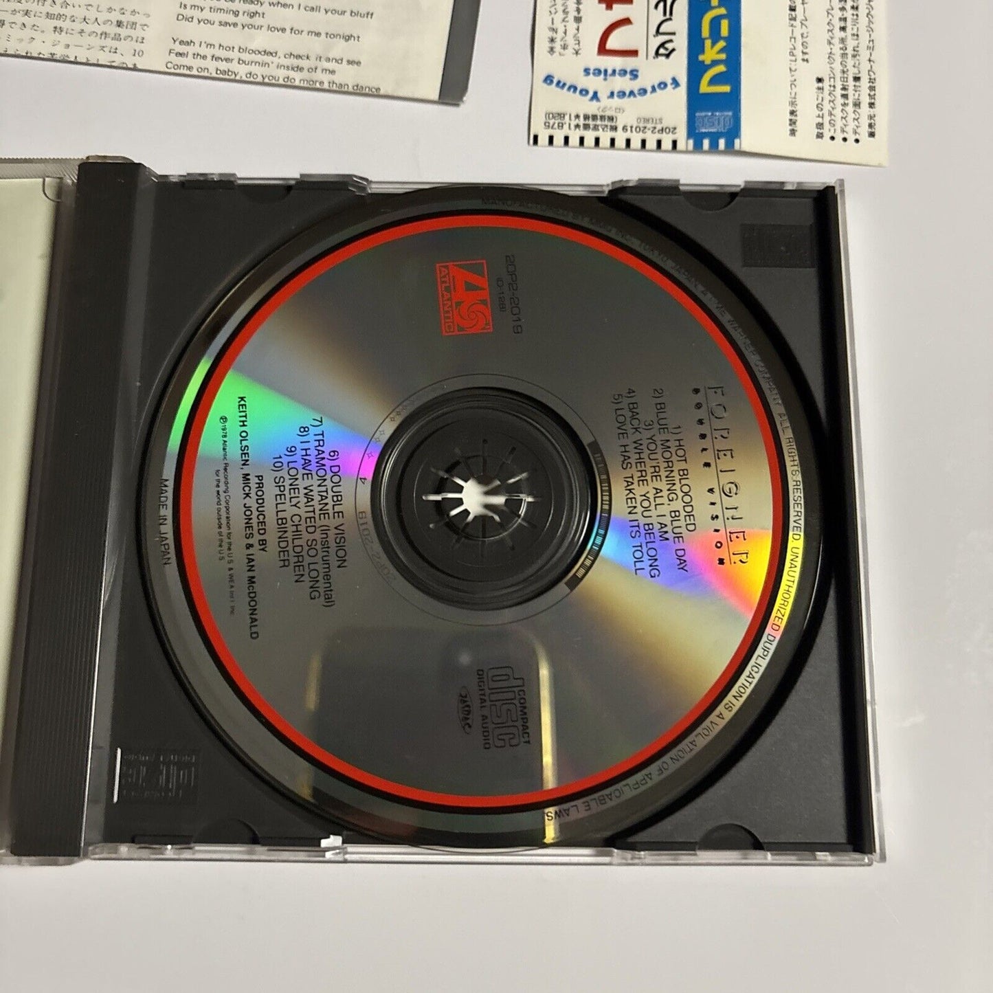 Foreigner – Double Vision (CD, 1978) 20p2-2019 Japan obi