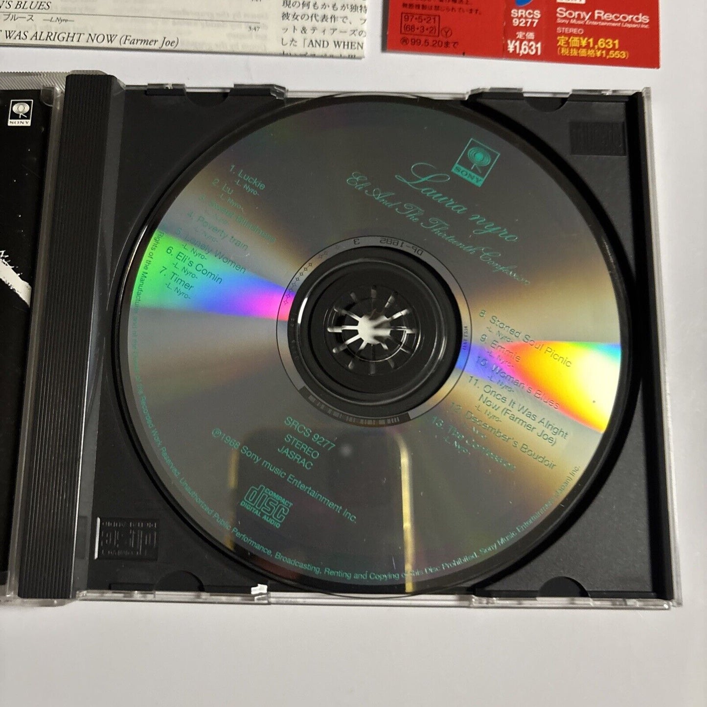 Laura Nyro – Eli And The Thirteenth Confession (CD, 1997) srcs-9277 Japan obi