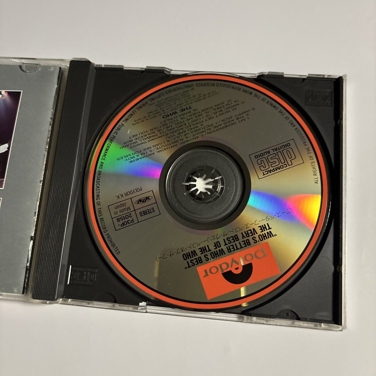 The Who – Who's Better Who's Best (The Very Best Of The Who) (CD 1989) Japan obi