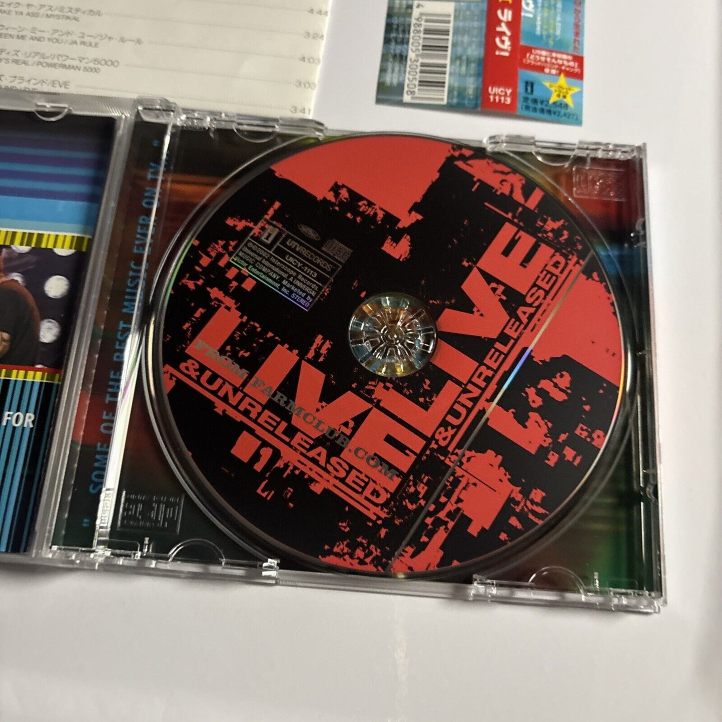 Live & Unreleased From Farmclub.com (CD, 2002) uicy-1113 Japan obi