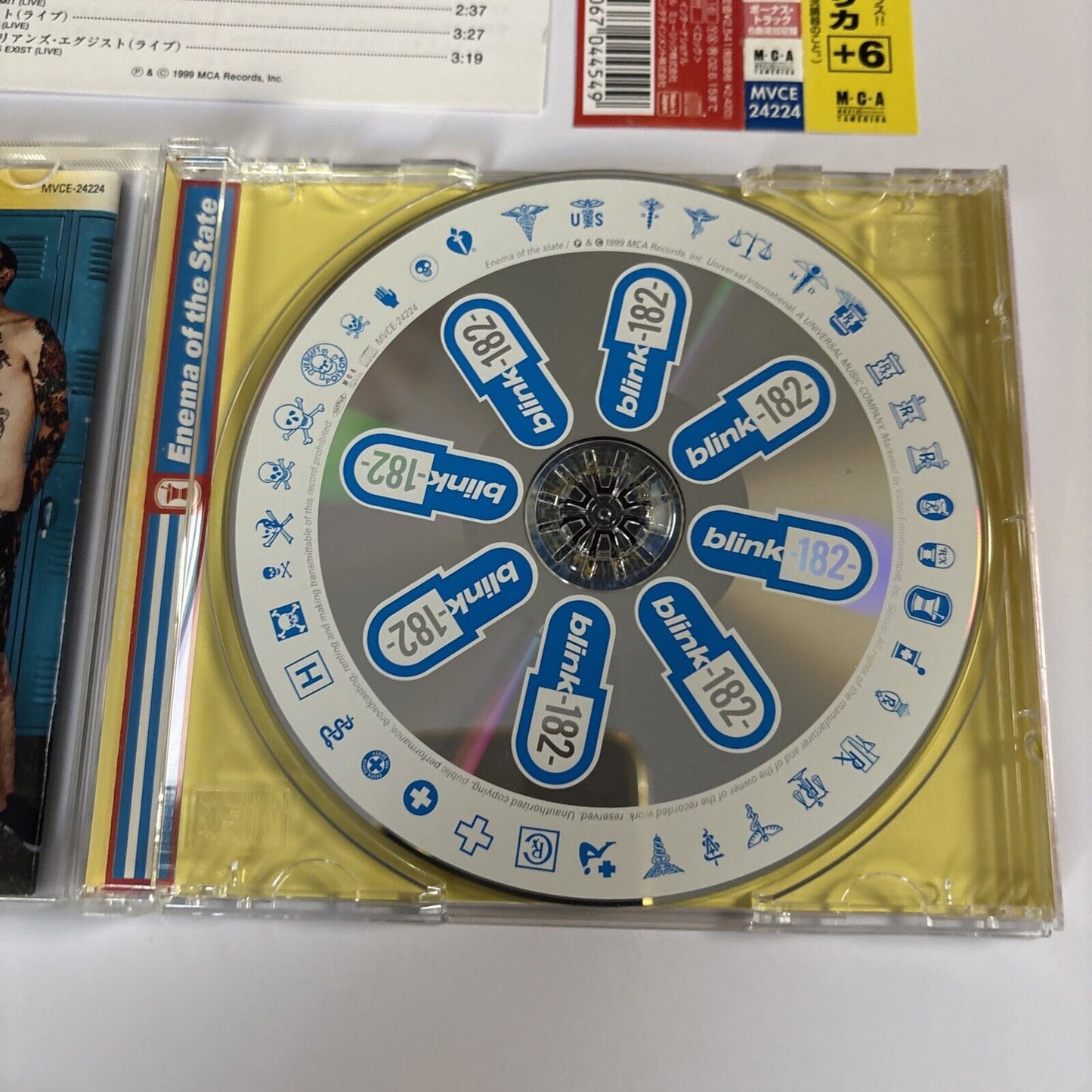 Blink-182 – Enema Of The State (CD, 2000) MVCE-24224 Bonus Japan Track, obi