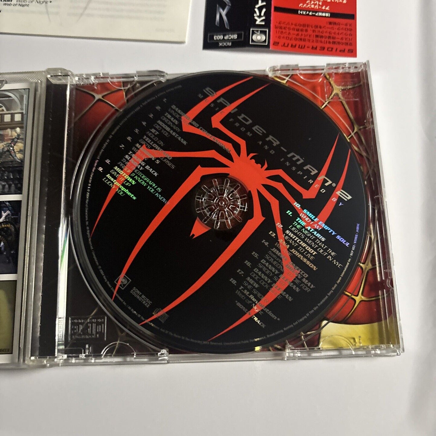 Spider-Man 2 - Music From And Inspired By Motion Picture (CD, 2004) Japan obi