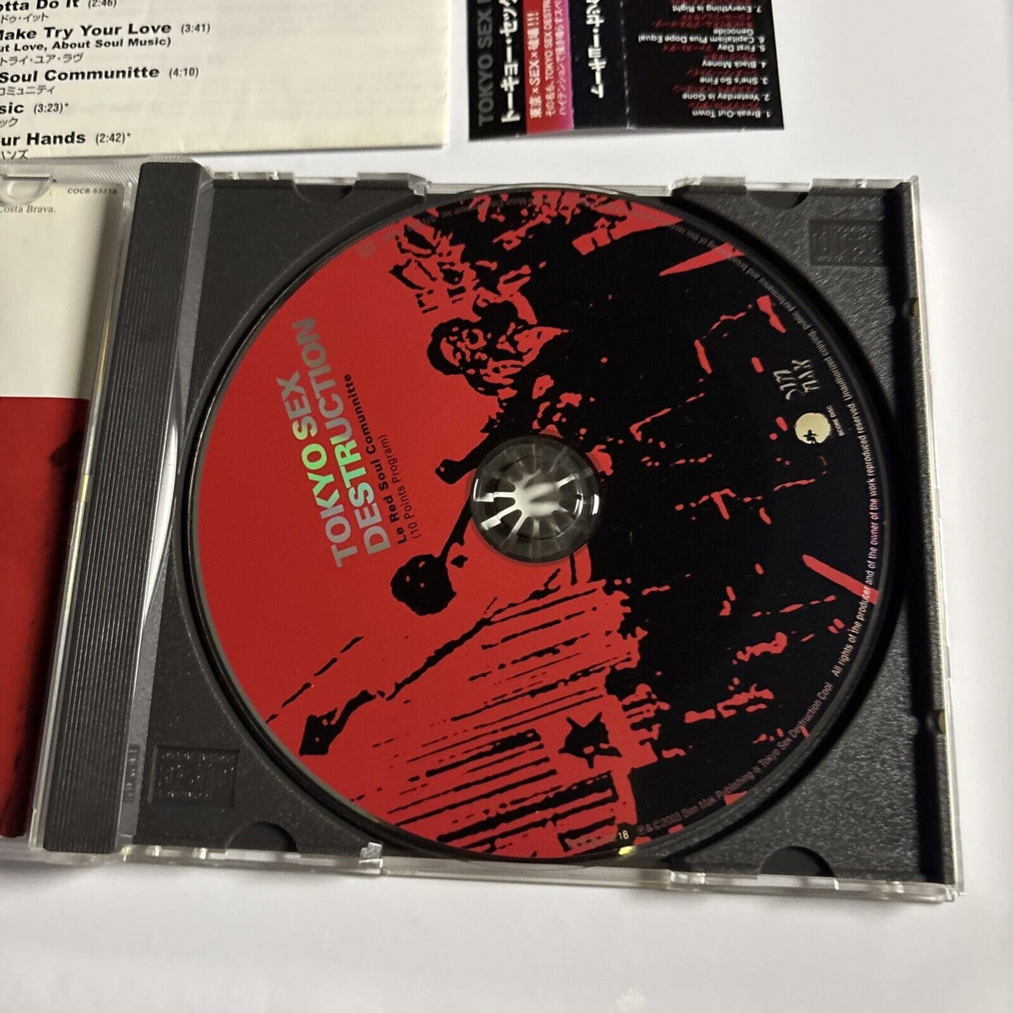 Tokyo Sex Destruction – Le Red Soul Communitte (CD, 2004) Bonus Japan Track obi