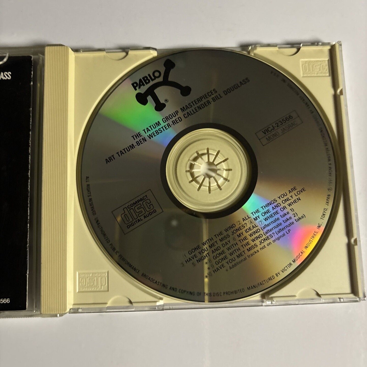 Ben Webster Red Callender, Bill Douglass – The Tatum Group Masterpieces CD Japan