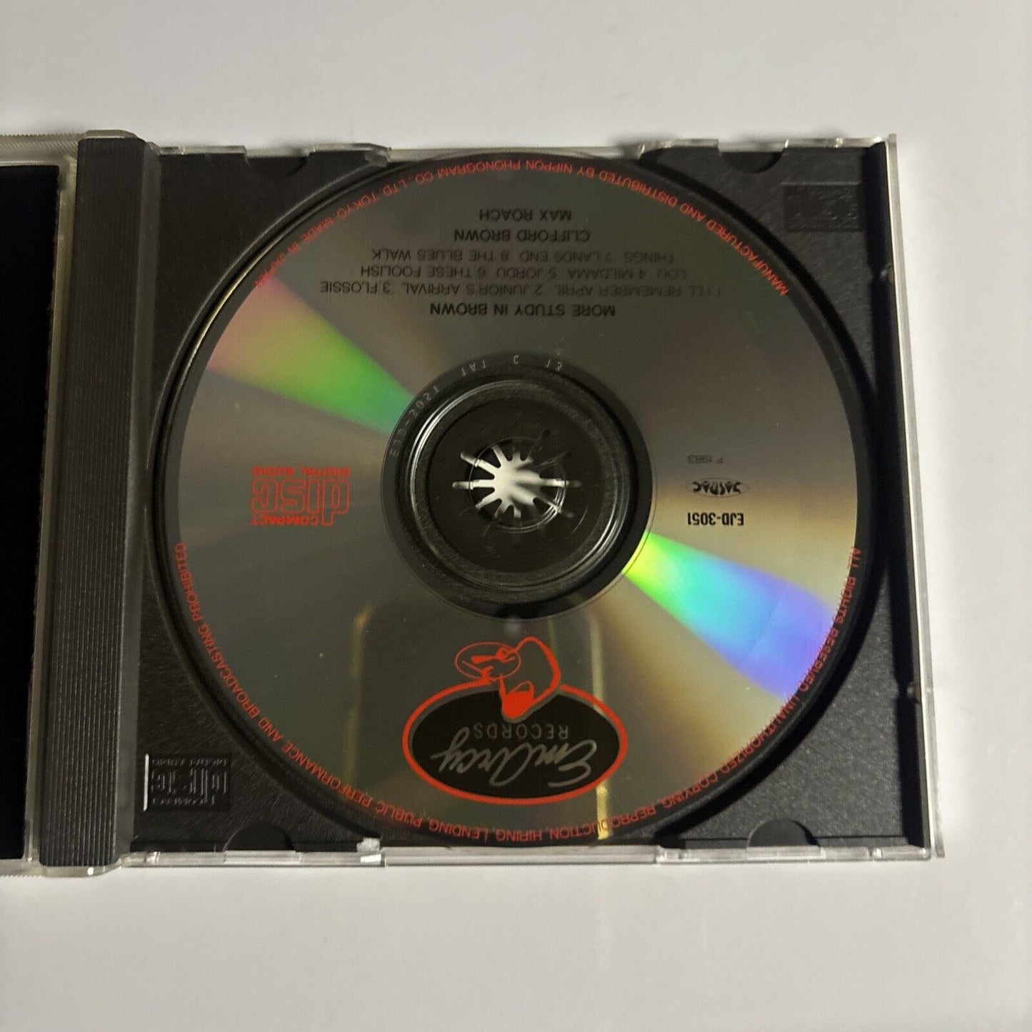 Clifford Brown – More Study In Brown (CD, 1990) ejd-3051 Japan