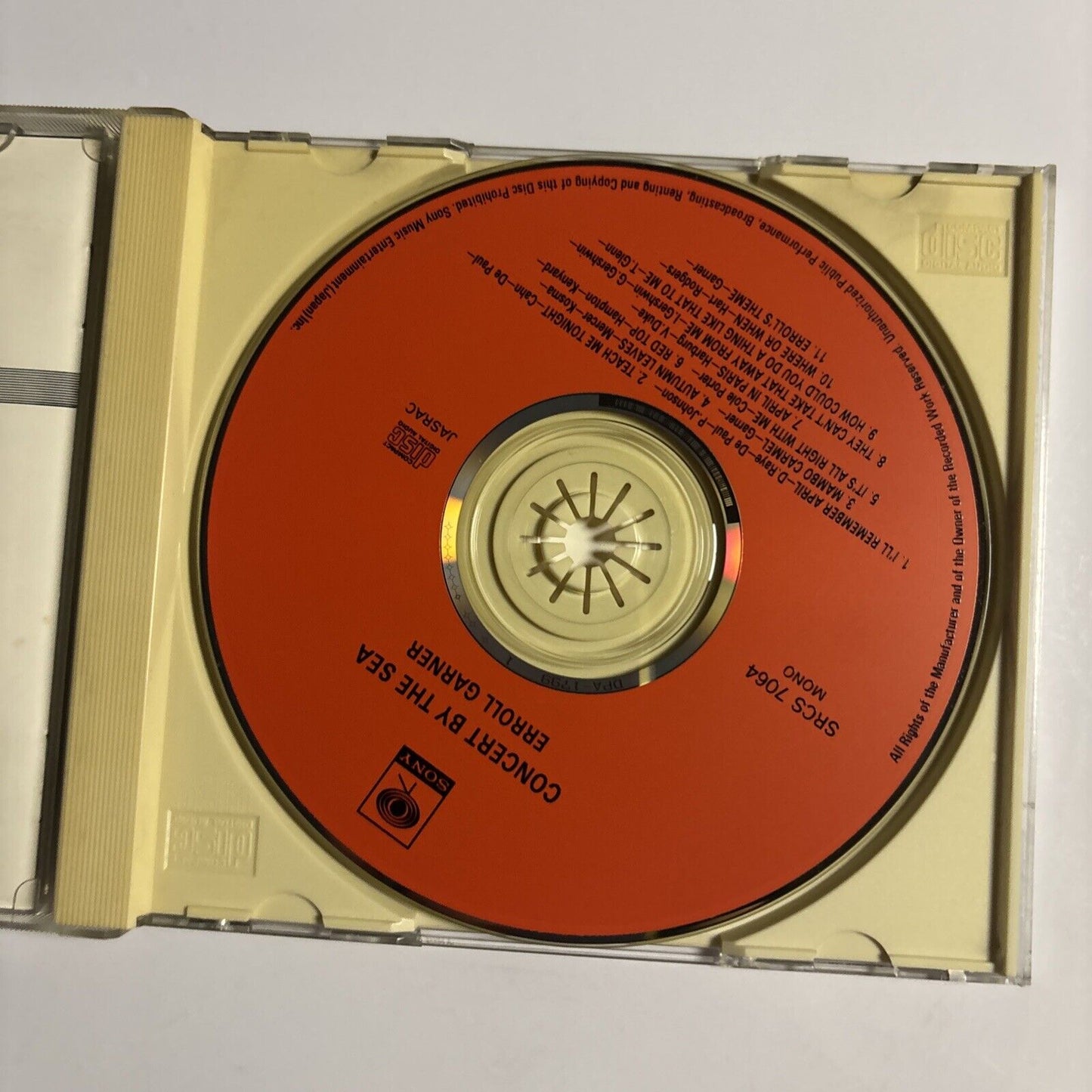 Erroll Garner – Concert By The Sea (CD, 1992) srcs-7064 Japan