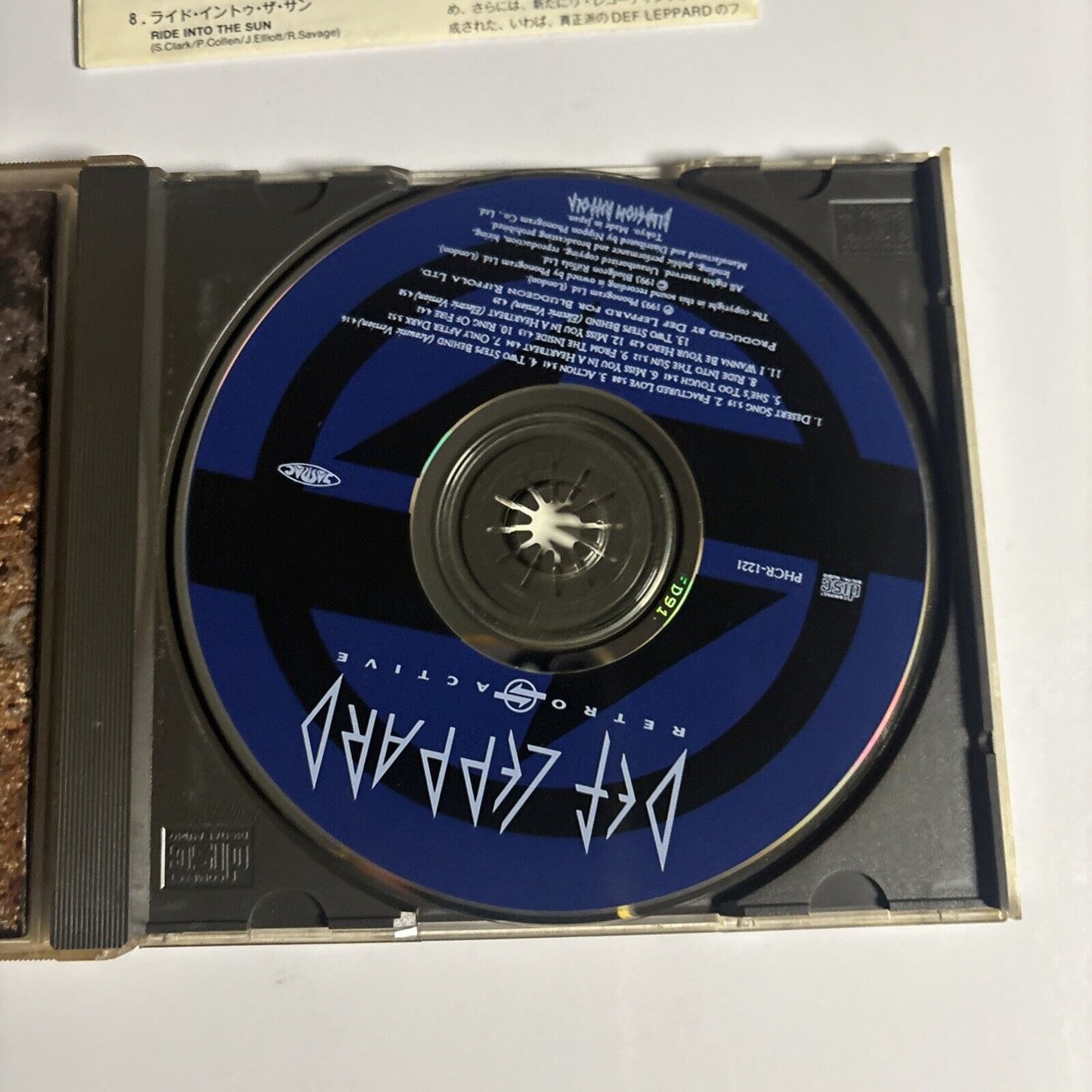 Def Leppard – Retro Active (CD, 1993) phcr-1221 Japan