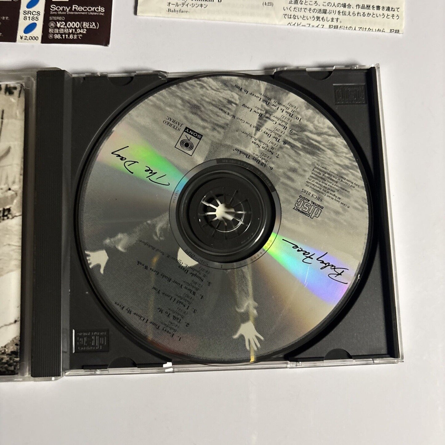 Babyface – The Day (CD, 1996) srcs-8185 Japan obi