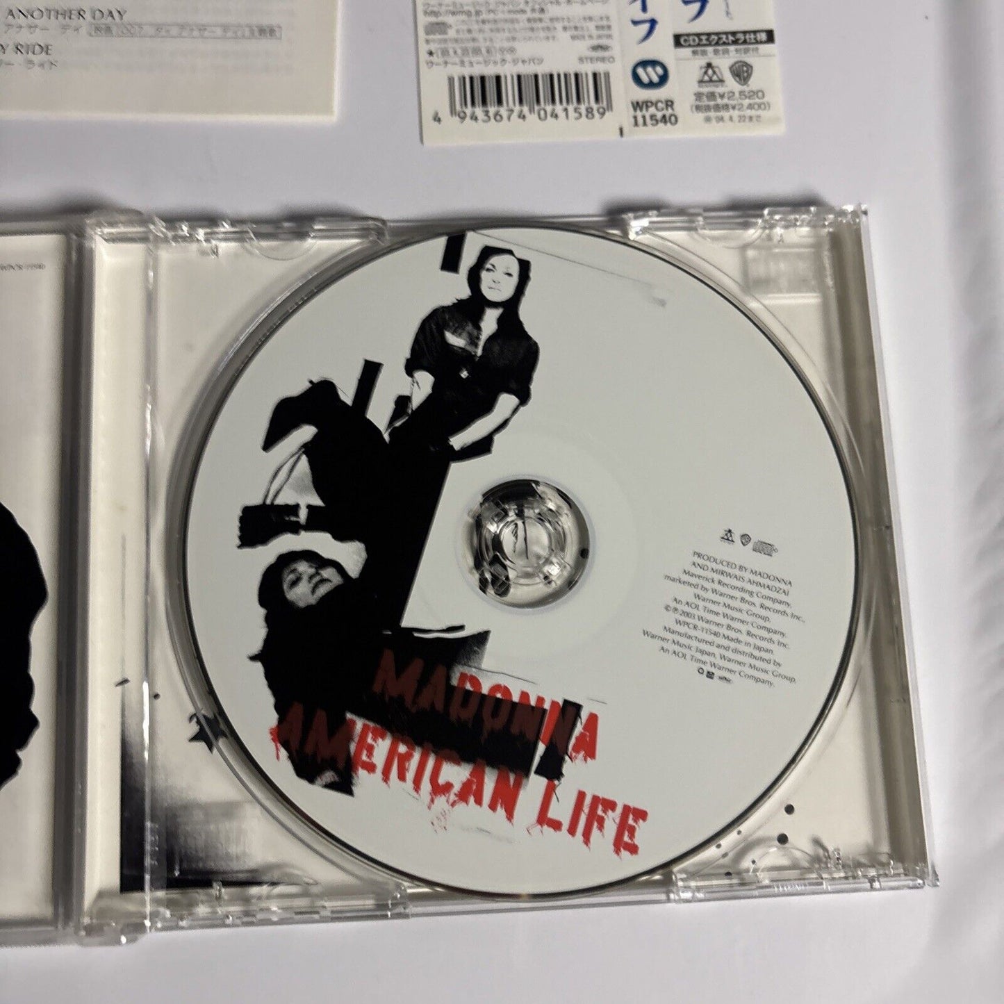 Madonna – American Life (CD, 2003) wpcr-11540 Japan Obi