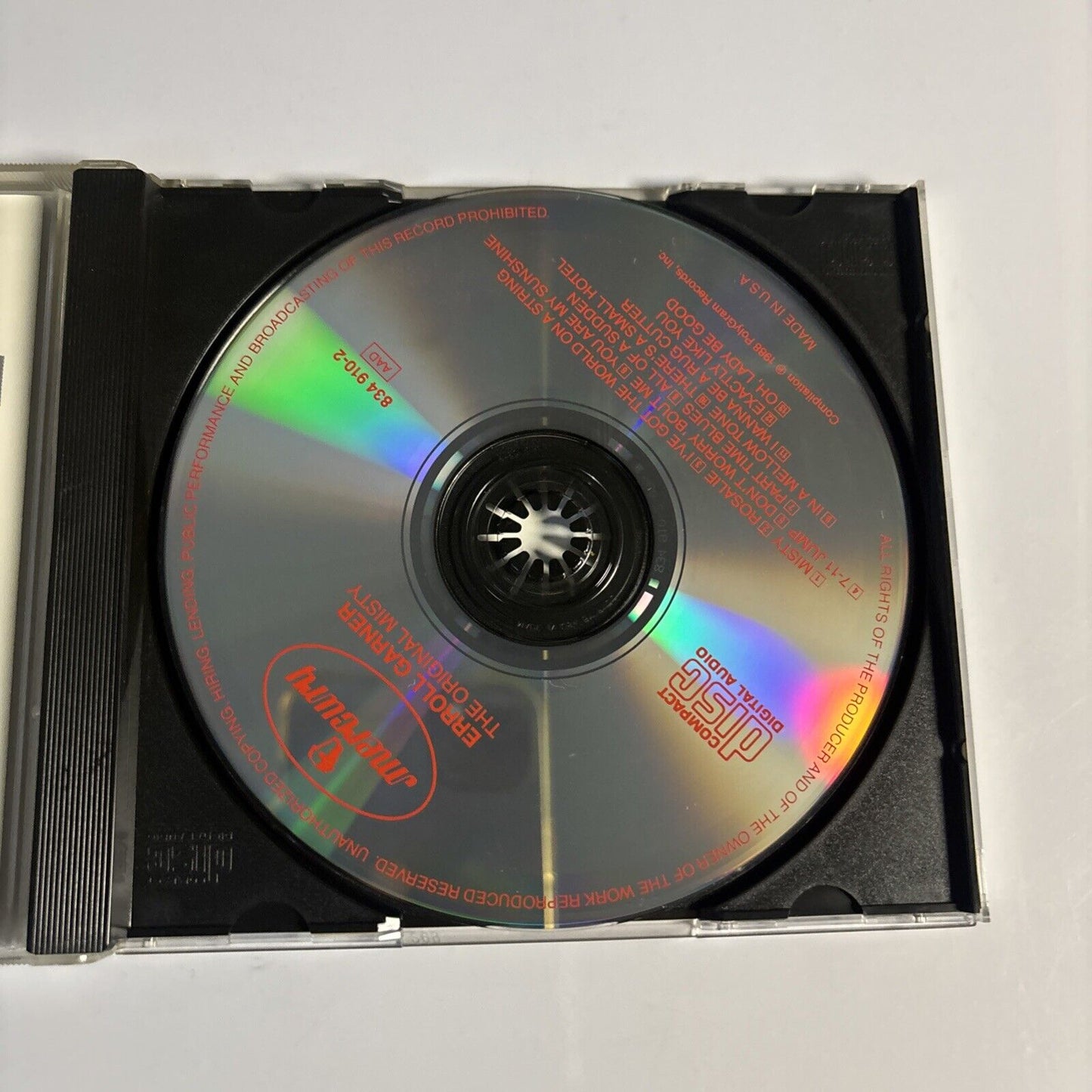 Erroll Garner – The Original Misty (CD, 1988) 834 910-2