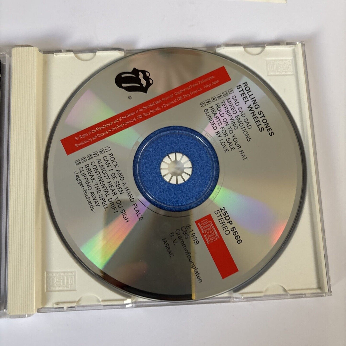 Rolling Stones – Steel Wheels (CD, 1989) 25dp-5566 Japan obi