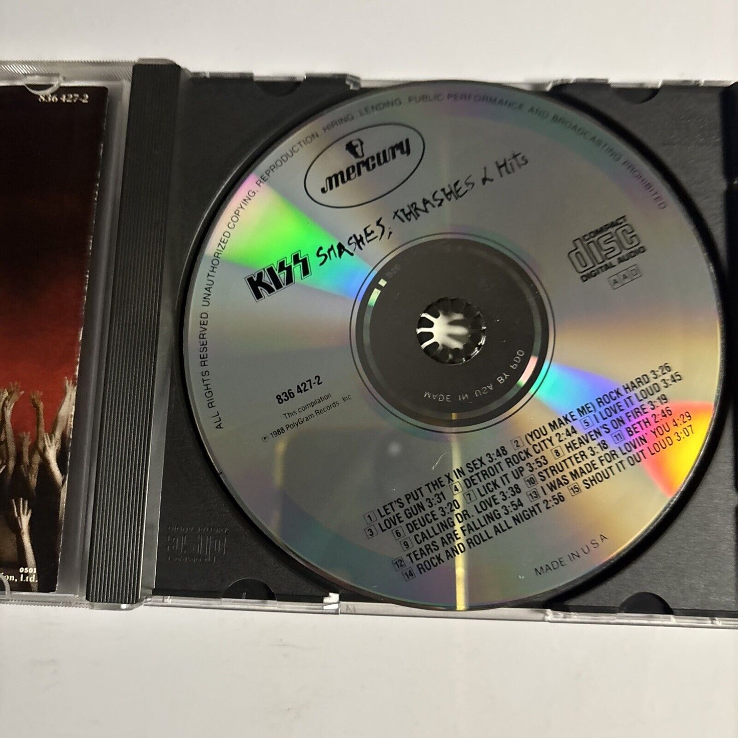 Kiss – Smashes, Thrashes & Hits (CD, 1988) 836 427-2 USA