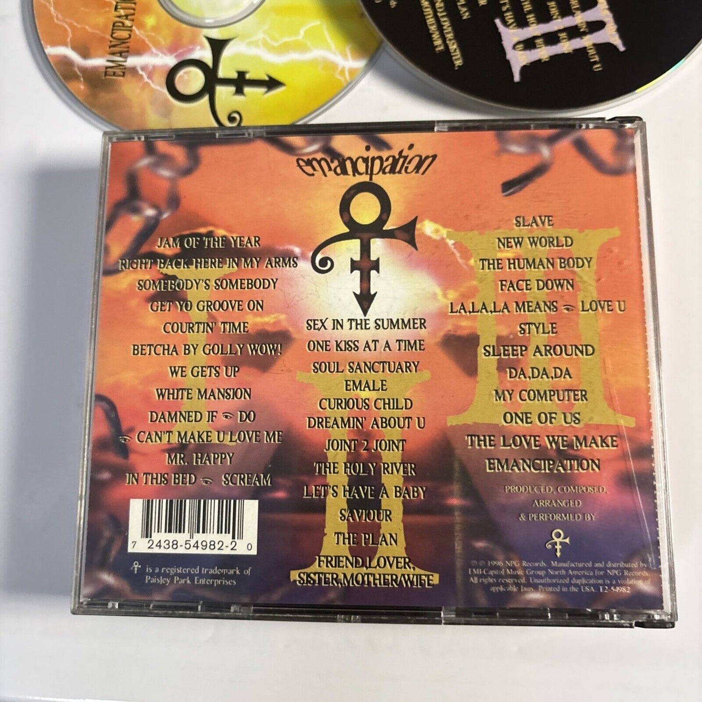 The Artist (Formerly Known As Prince) – Emancipation (CD, 1996, 3-Disc)