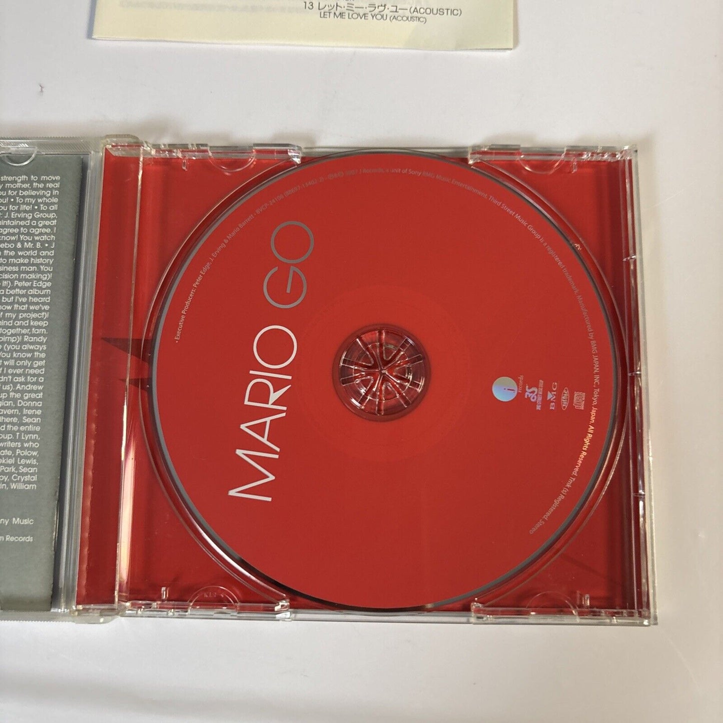 Mario – Go (CD, 2007) BVCP-24106 Japan Bonus Track