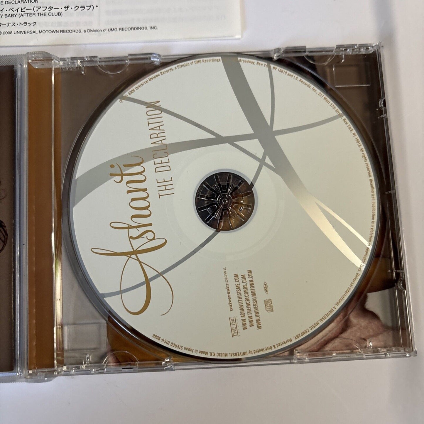 Ashanti – The Declaration (CD, 2008) uicu-9060 Japan