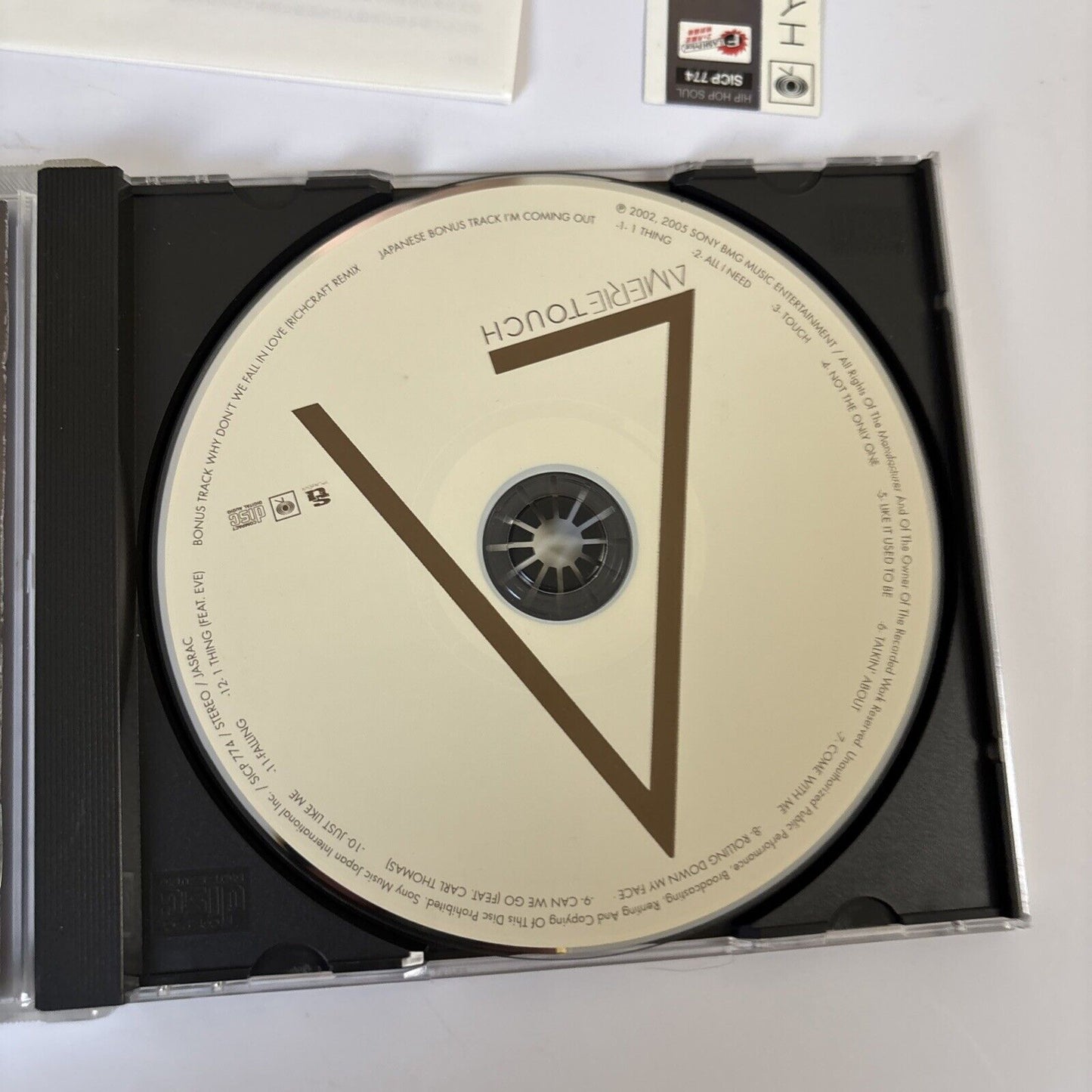 Amerie – Touch (CD, 2005) sicp-774 Japan Bonus Track, obi