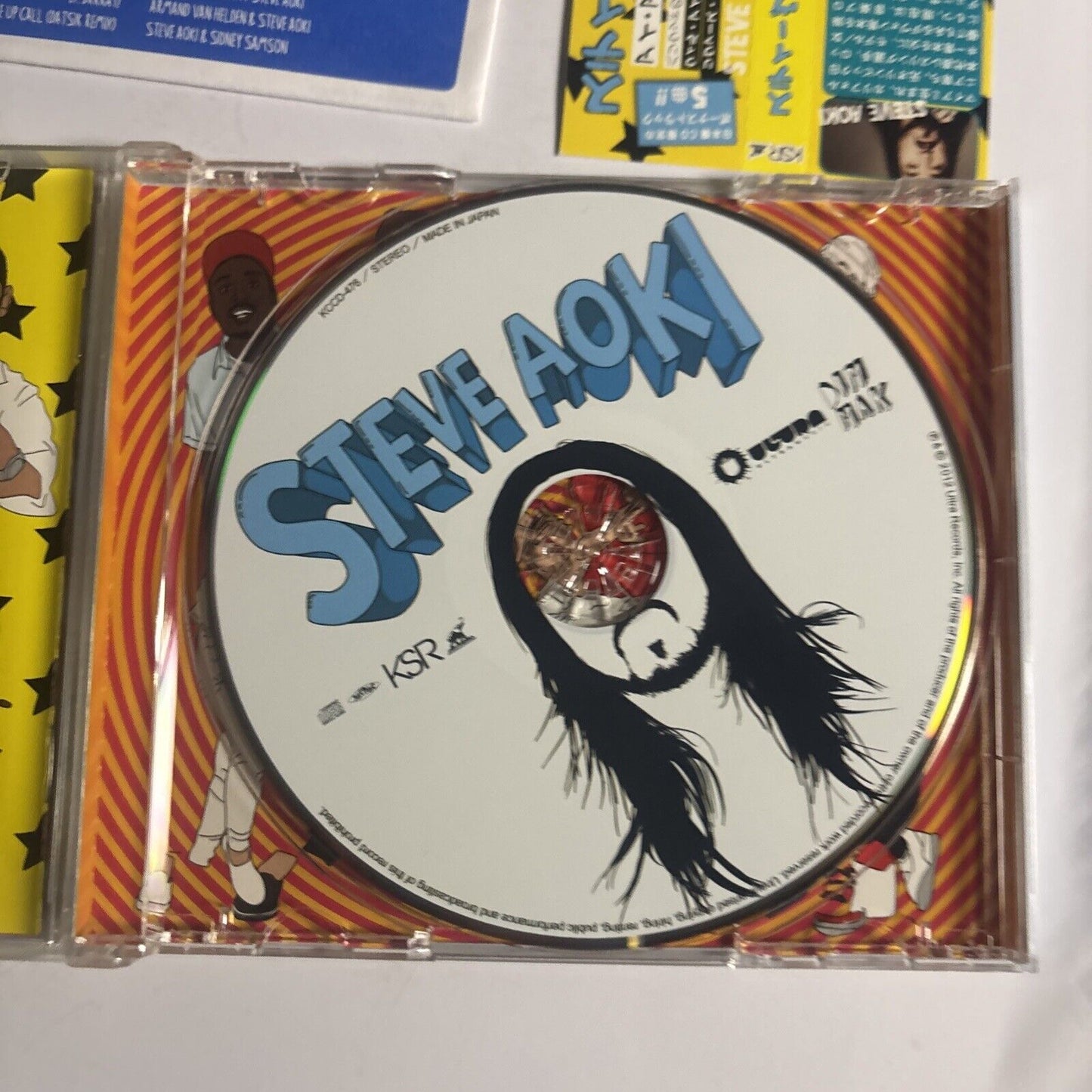 Steve Aoki – Wonderland (CD, 2012) kccd-476 Japan Bonus Track, obi