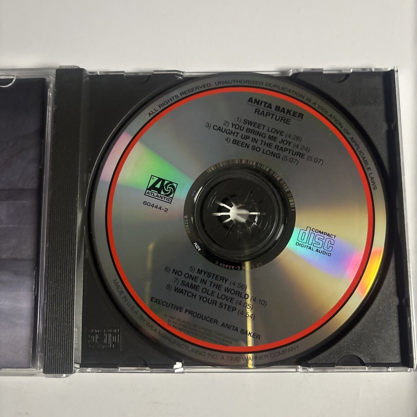 Anita Baker – Rapture (CD, 1986) 60444-2