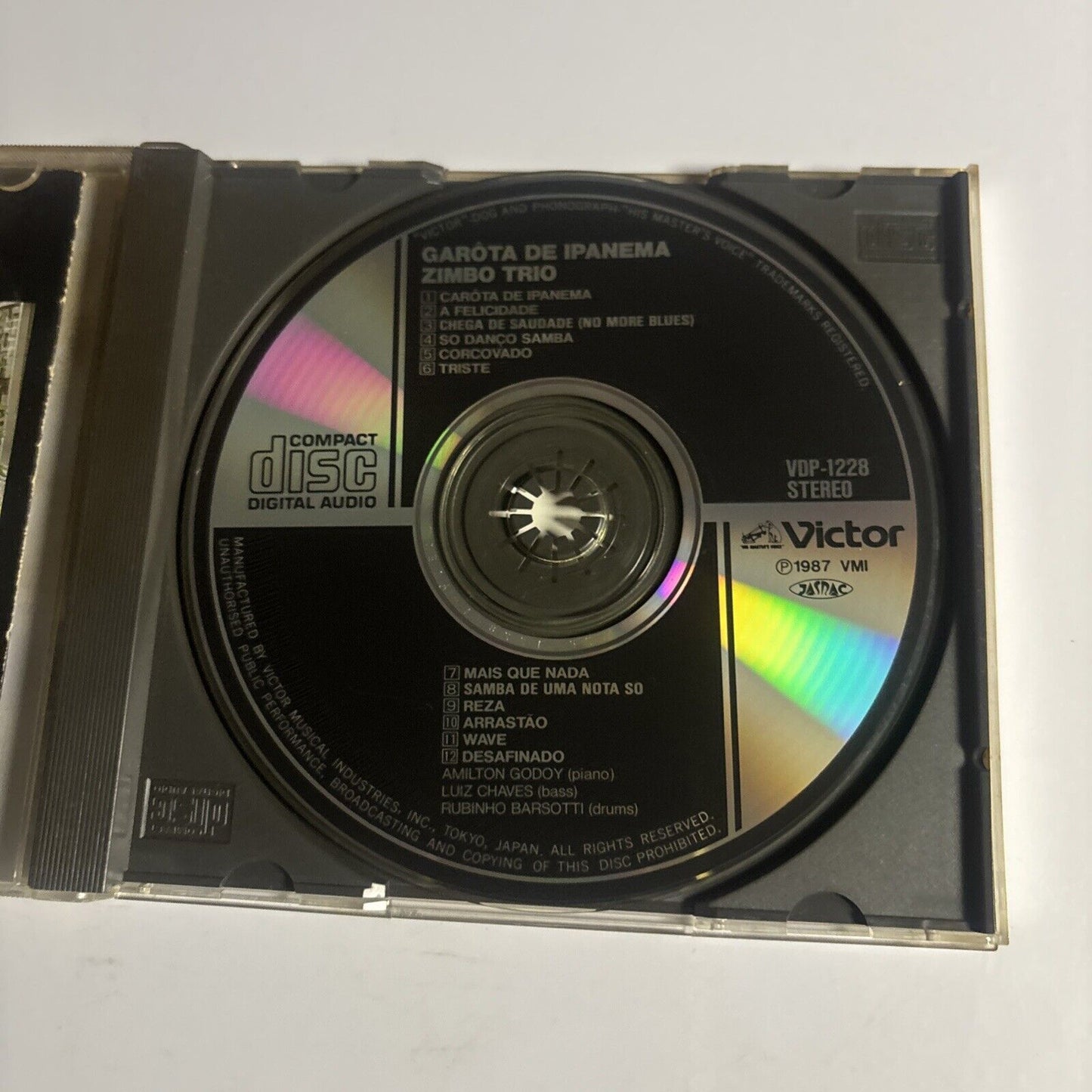 Zimbo Trio – Garota De Imanema (CD, 1987) vdp-1228 Japan