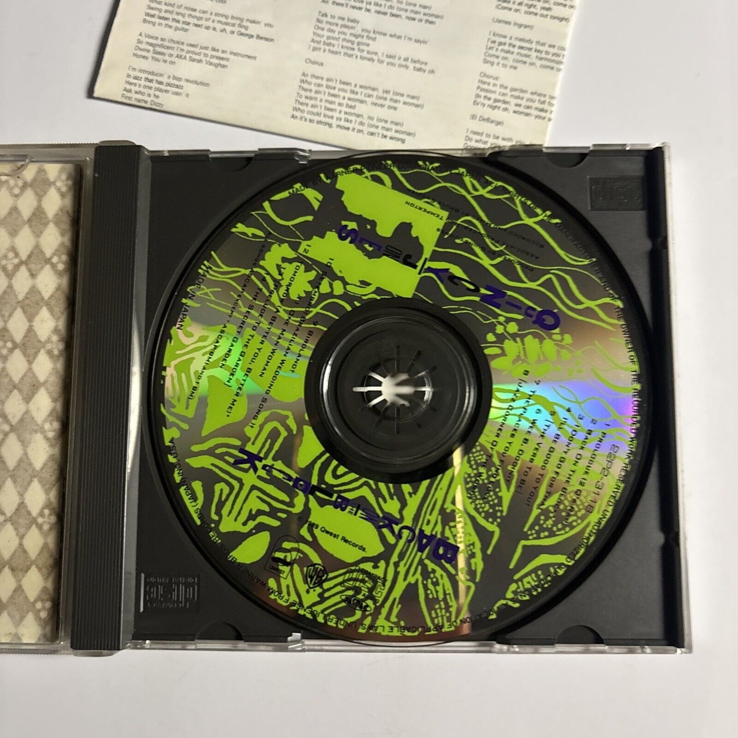 Quincy Jones – Back On The Block (CD, 1991) 22p2-3118 Japan