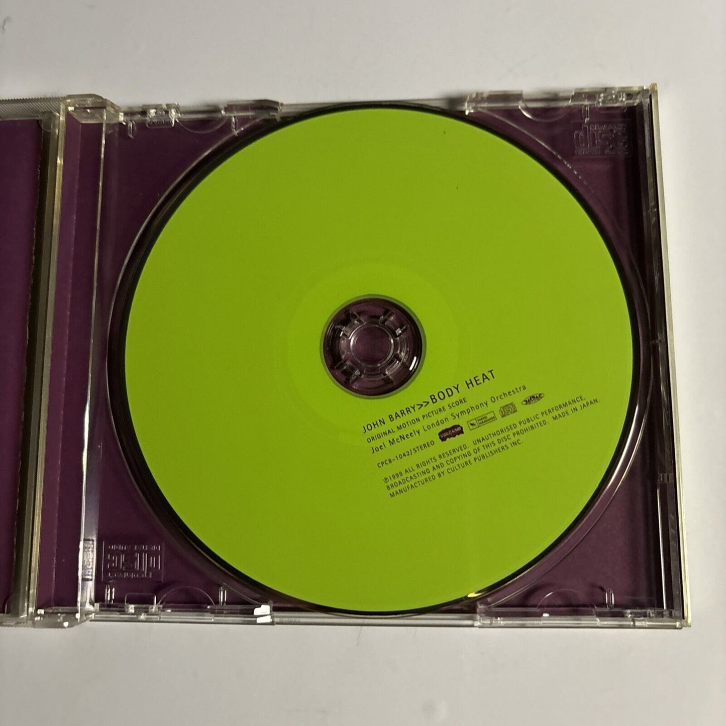 John Barry, Joel McNeely, London Symphony Orchestra – Body Heat (CD, 1998) Japan