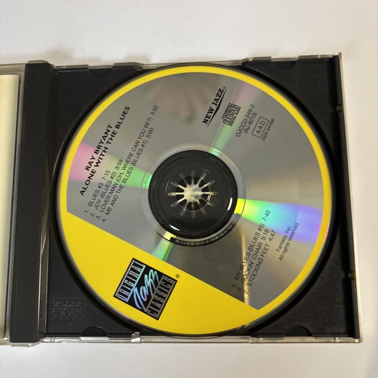 Ray Bryant – Alone With The Blues (CD, 1996) OJCCD-249-2