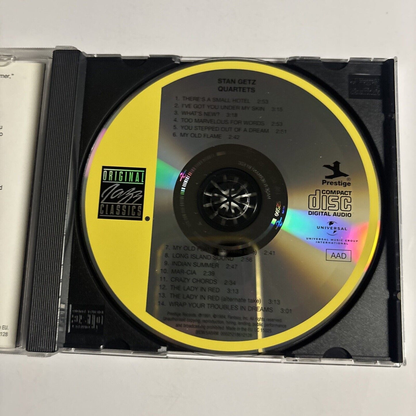 Stan Getz – Stan Getz Quartets (CD, 1955)