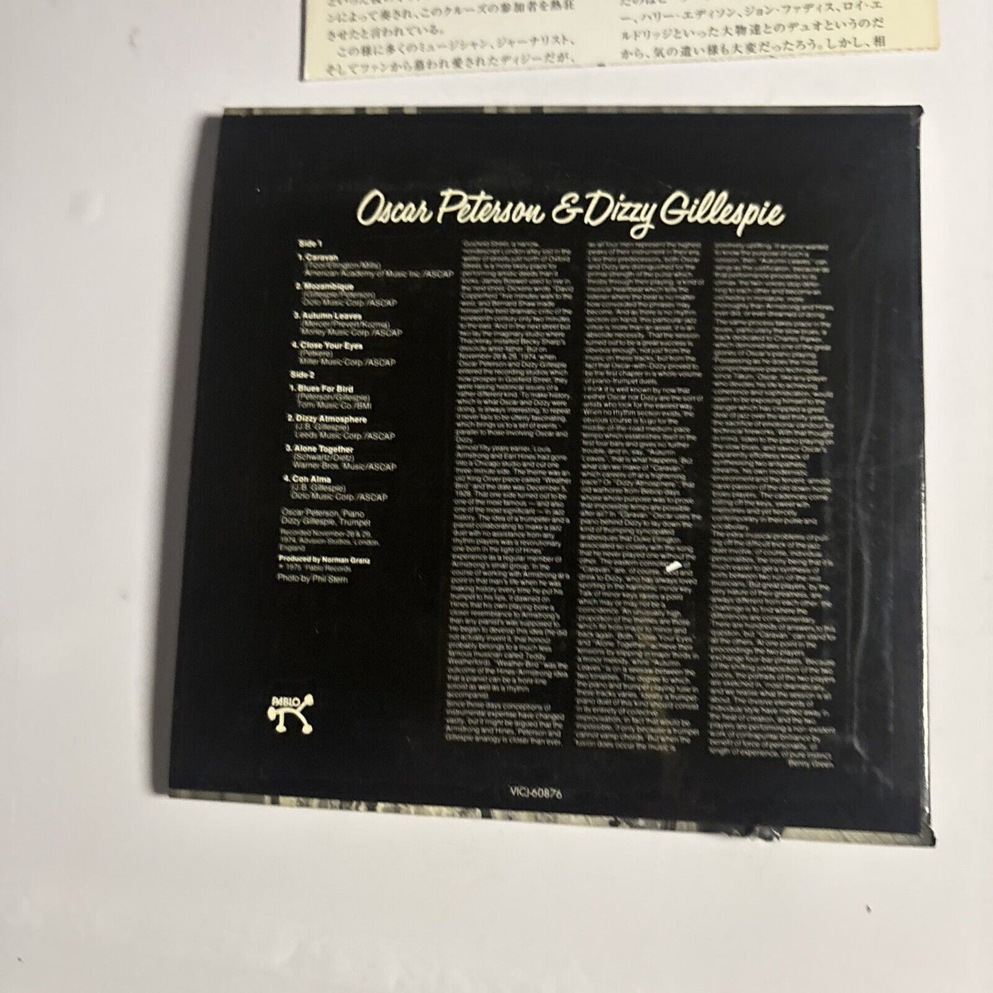 Oscar Peterson & Dizzy Gillespie (CD, 1975) vicj-60876 Japan