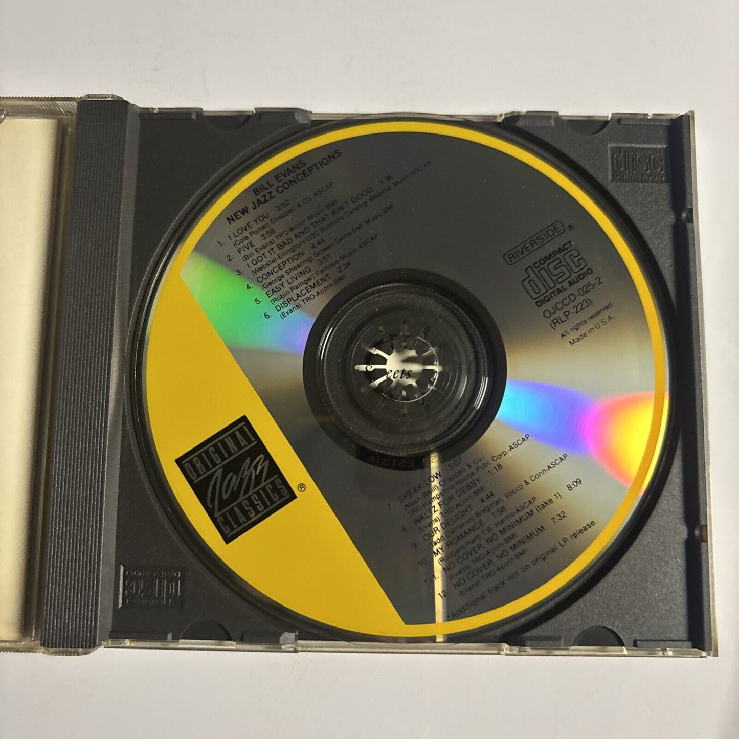 Bill Evans – New Jazz Conceptions (CD, 1957) OJCCD-025-2