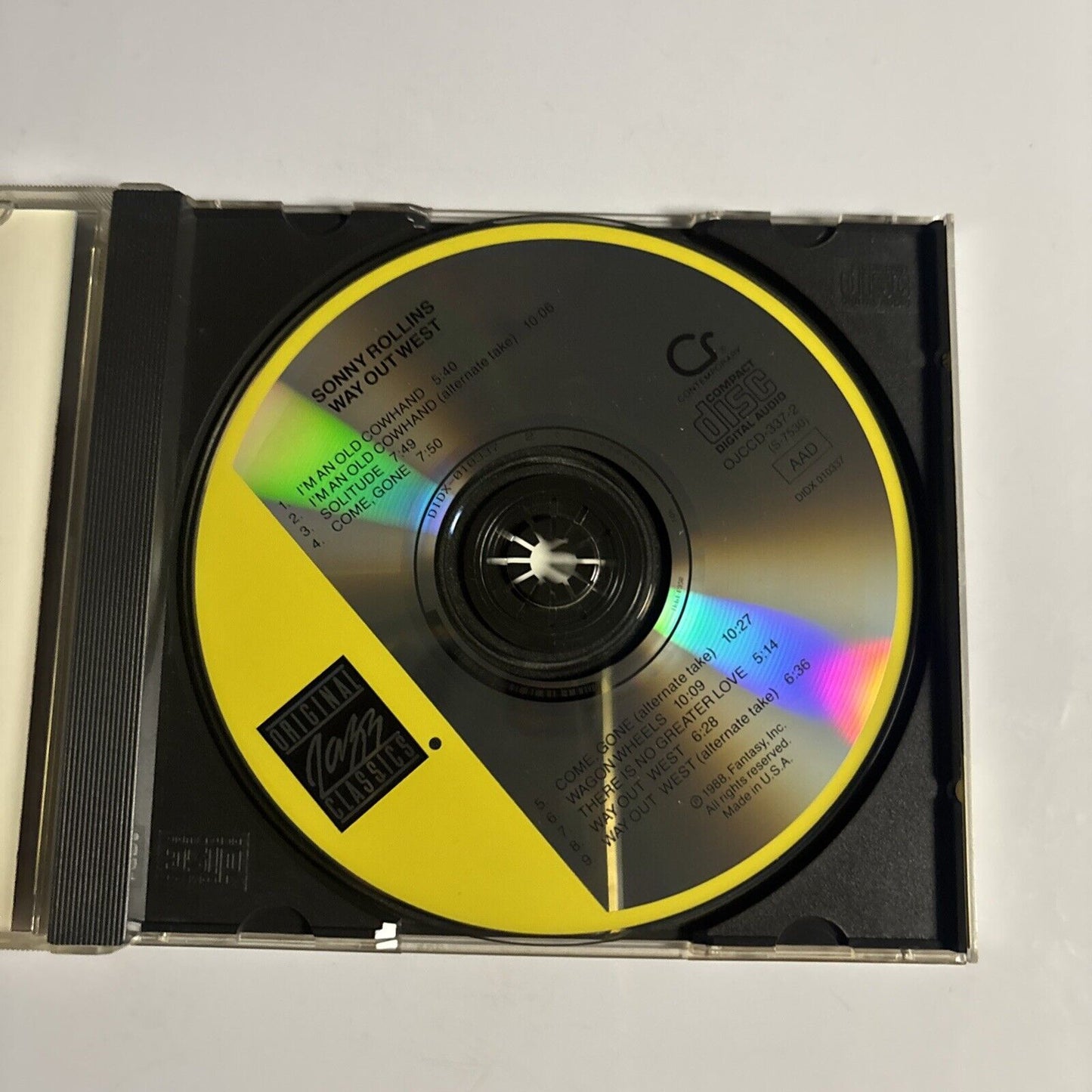 Sonny Rollins – Way Out West (CD, 1988) OJCCD-337-2