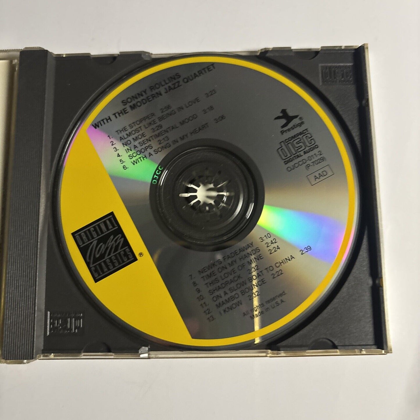 Sonny Rollins With The Modern Jazz Quartet (CD, 1989) OJCCD-011-2