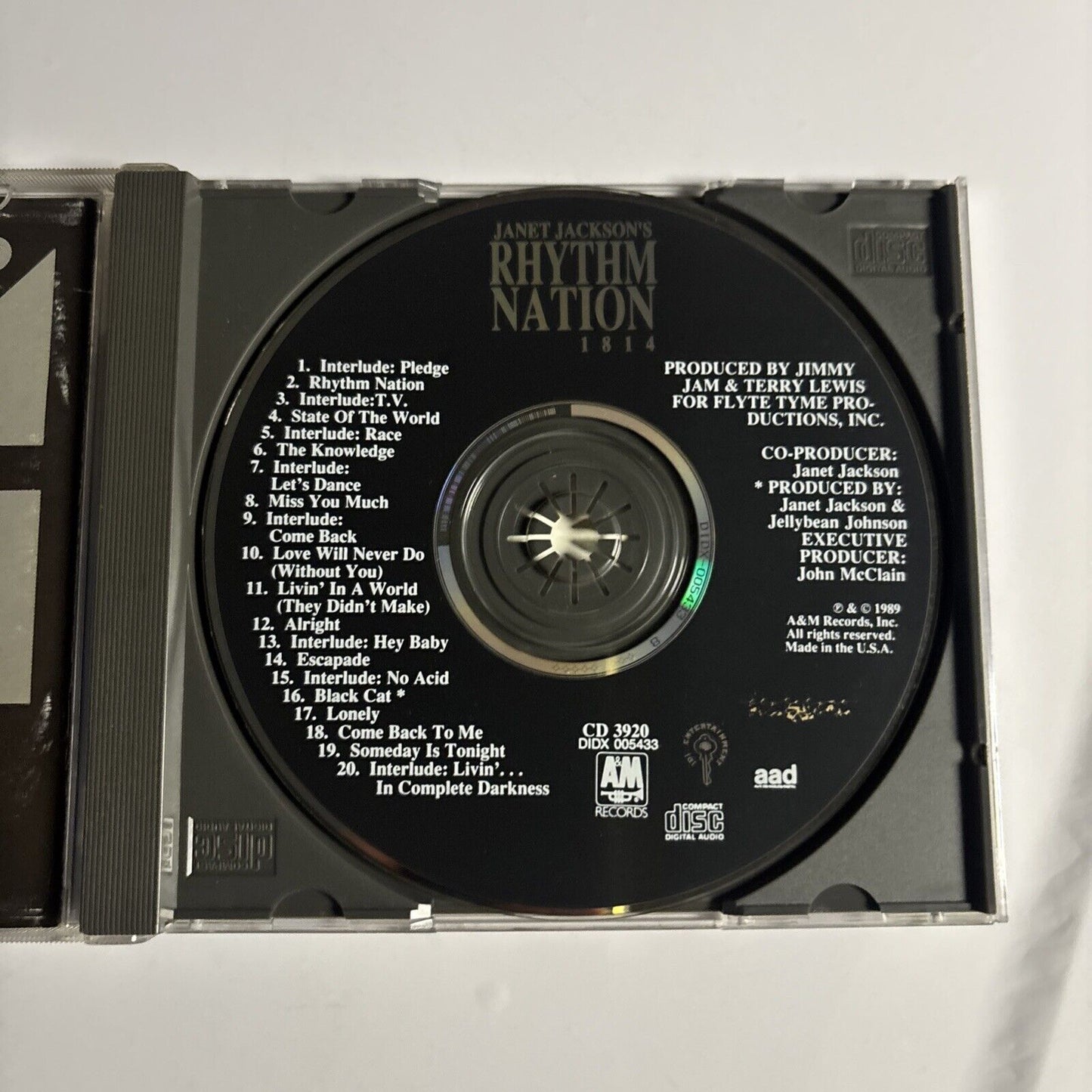 Janet Jackson – Rhythm Nation 1814 (CD, 1989) CD 3920