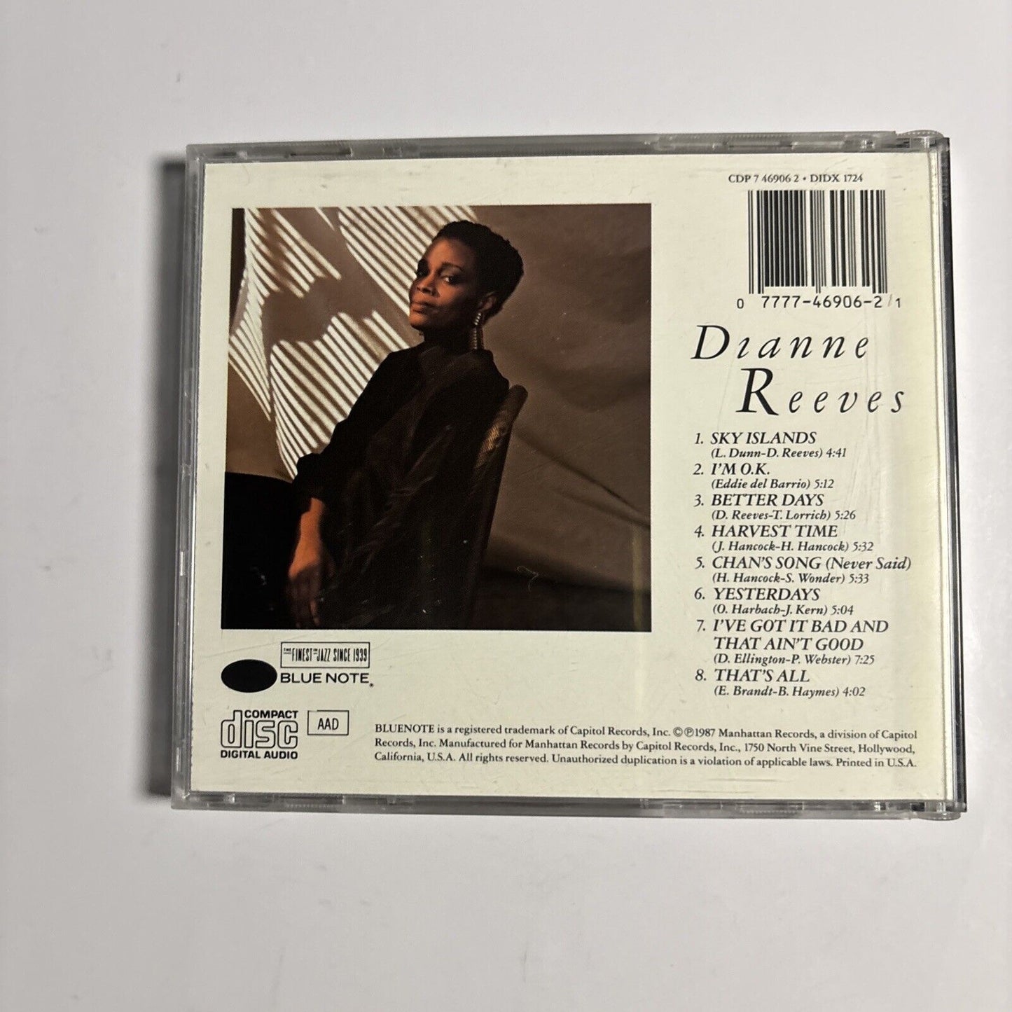 Dianne Reeves – Dianne Reeves (CD, 1987) CDP 7 46906 2