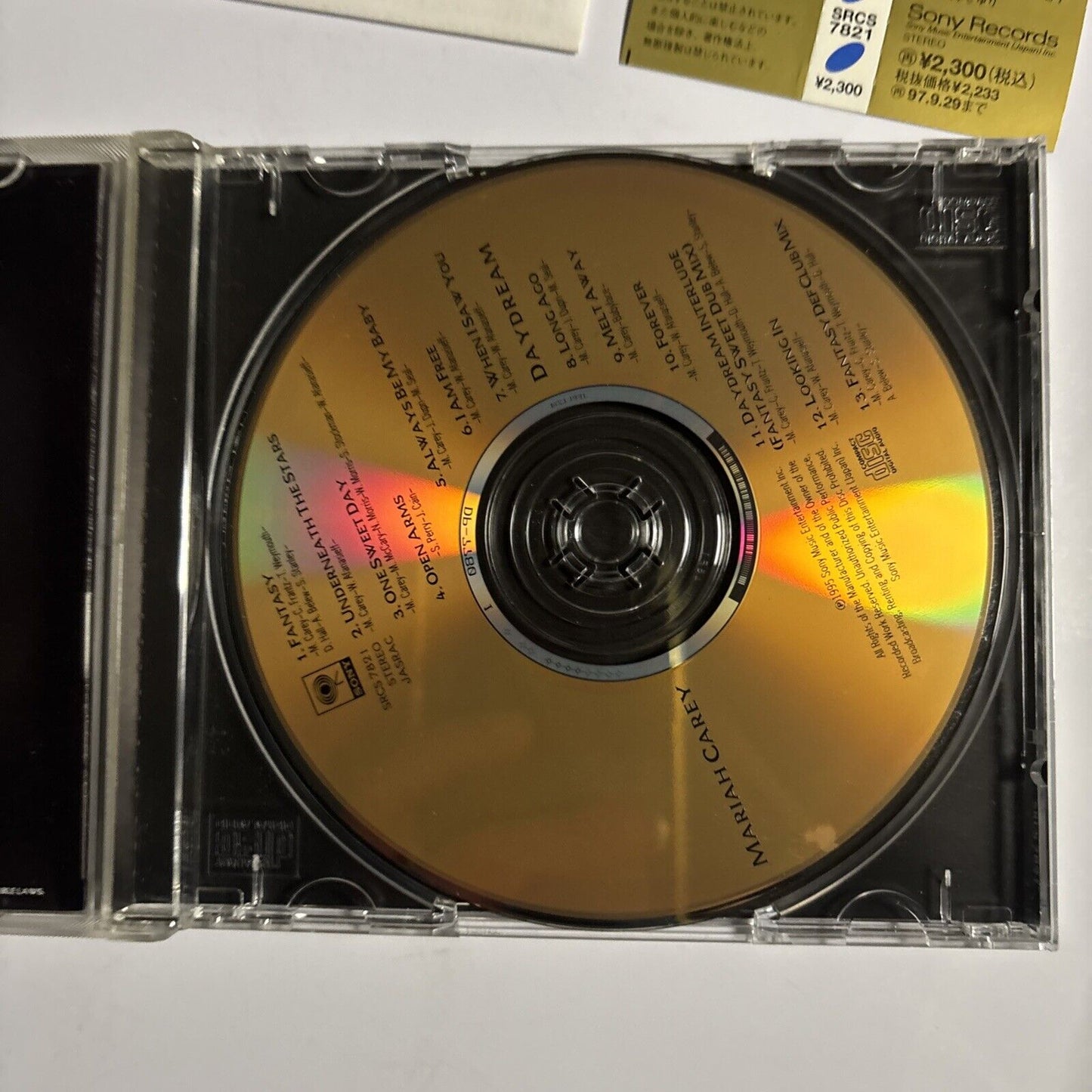 Mariah Carey – Daydream (CD, 1995) srcs-7821 Japan Bonus Track, obi