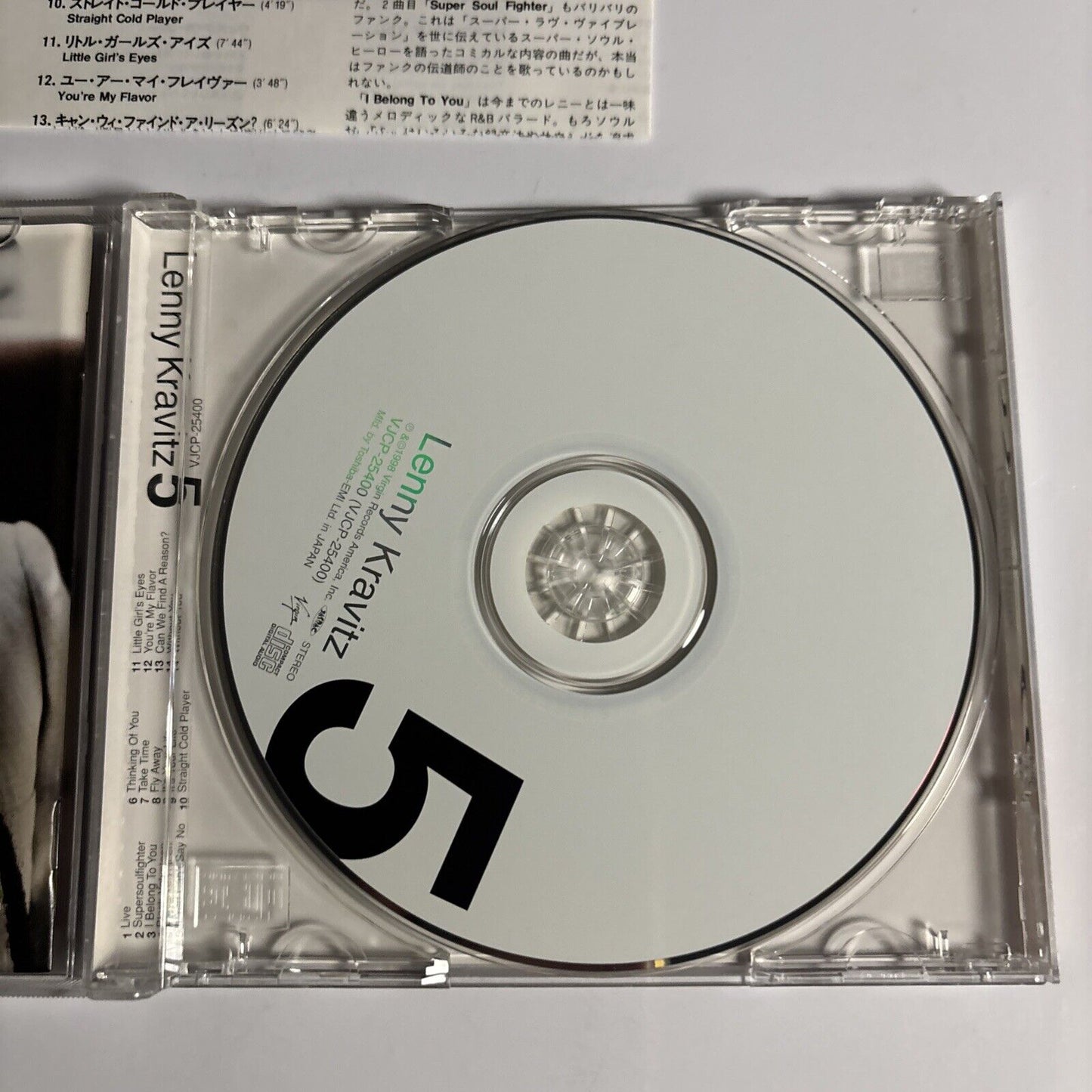 Lenny Kravitz – 5 (CD, 1998) vjcp-25400 Japan Bonus Track