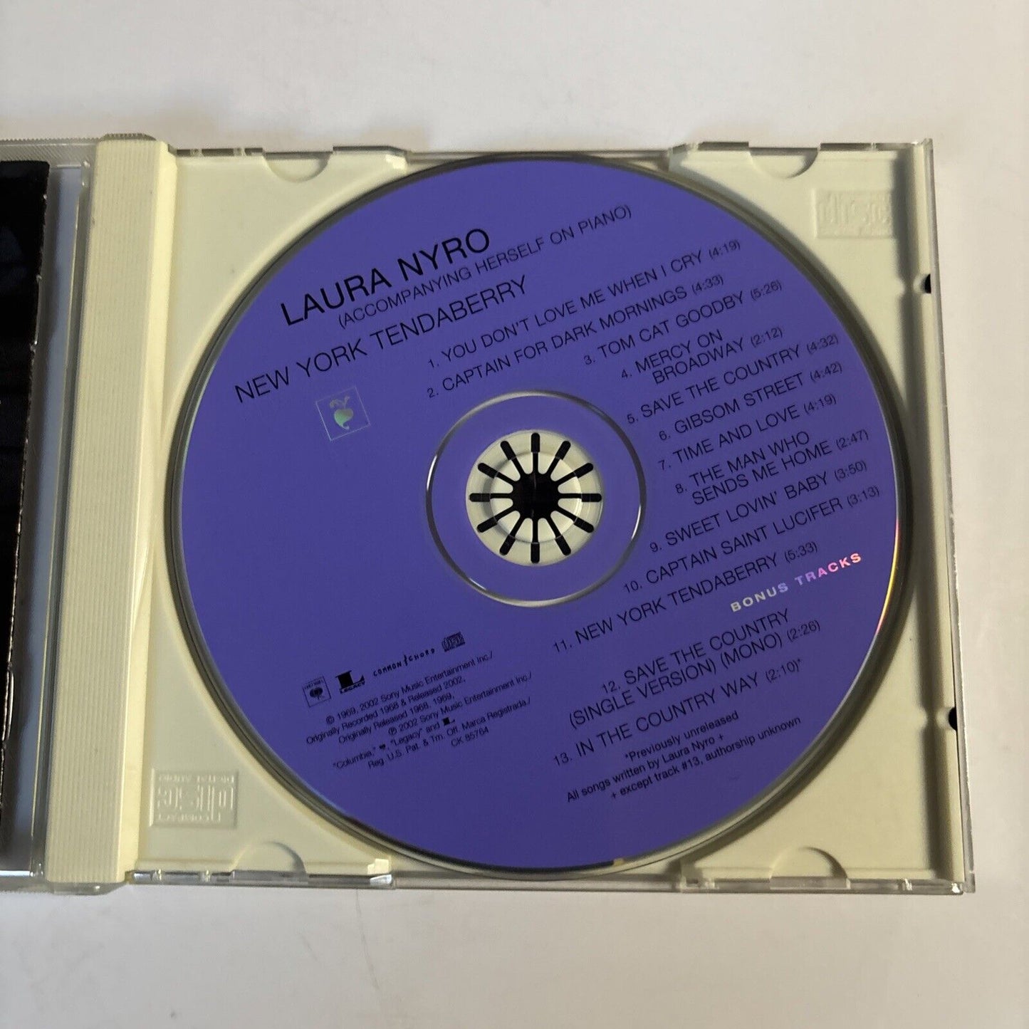 Laura Nyro – New York Tendaberry (CD, 1969) CK 85764