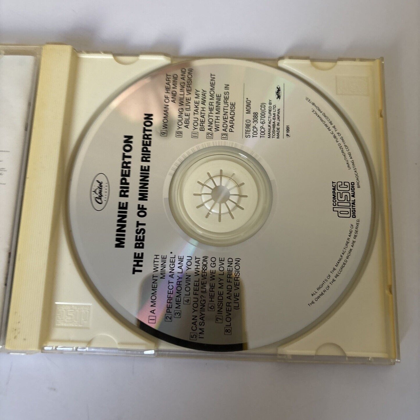 Minnie Riperton – The Best Of Minnie Riperton (CD, 1995) tocp-3088 Japan