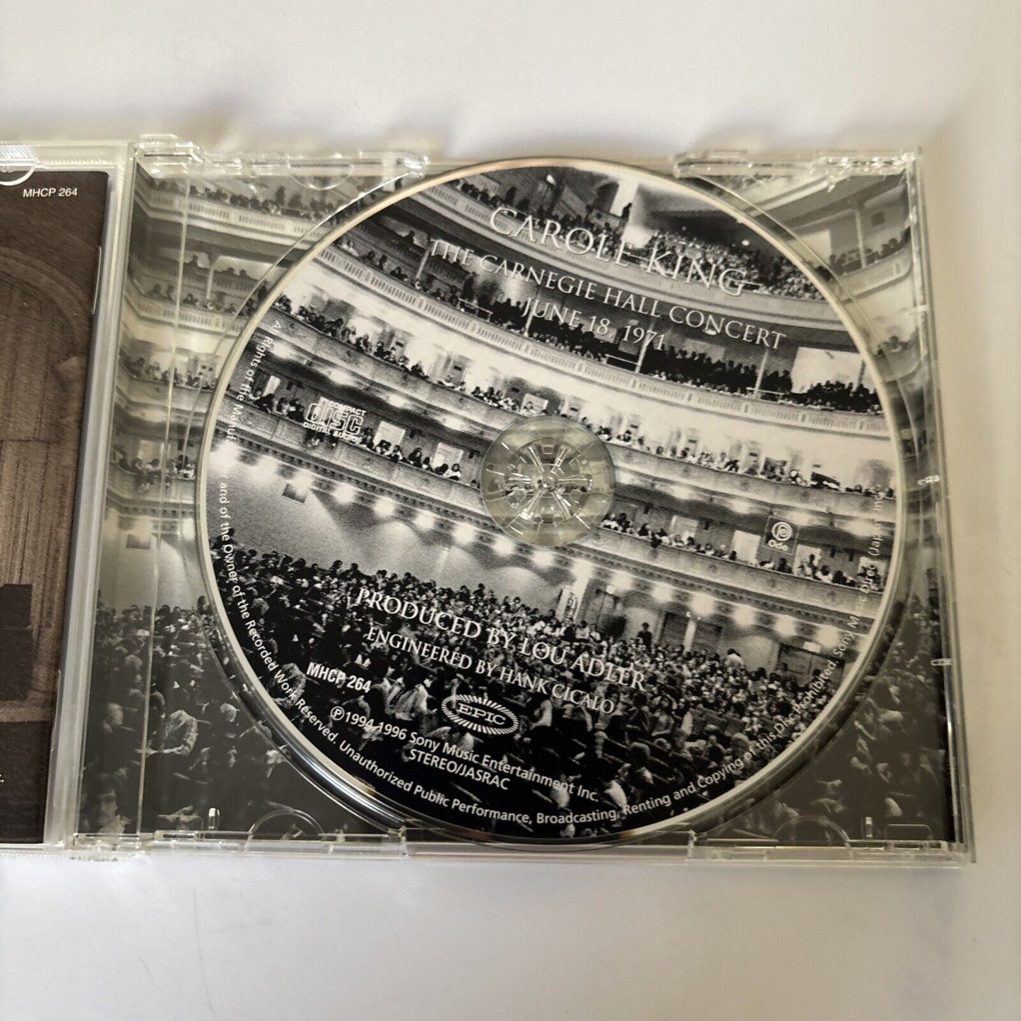 Carole King – The Carnegie Hall Concert (CD, 2004) mhcp-264 Japan